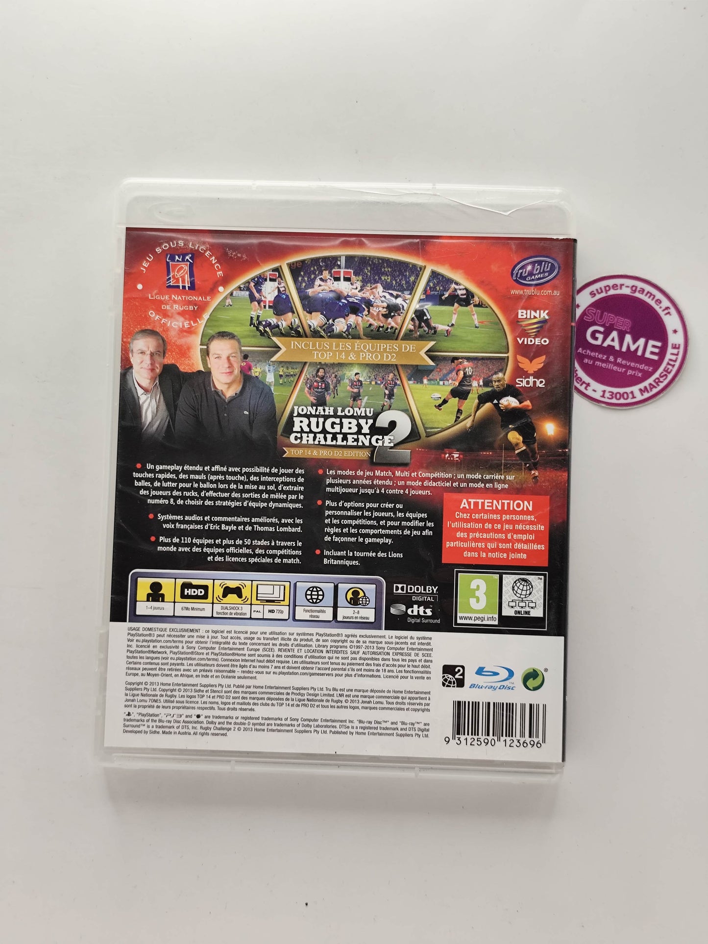 RUGBY CHALLENGE 2 - PS3