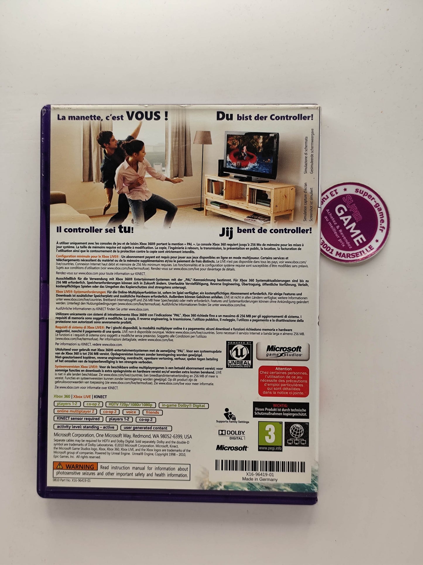 KINECT ADVENTURES ! - XBOX360