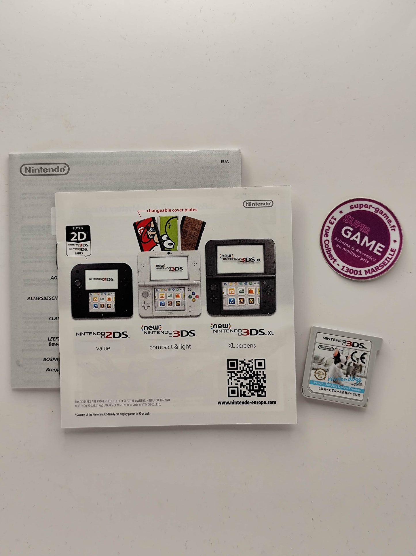 NINTENDOGS + CATS - BOULEDOGUE FRANCAIS - Nintendo Selects - 3DS