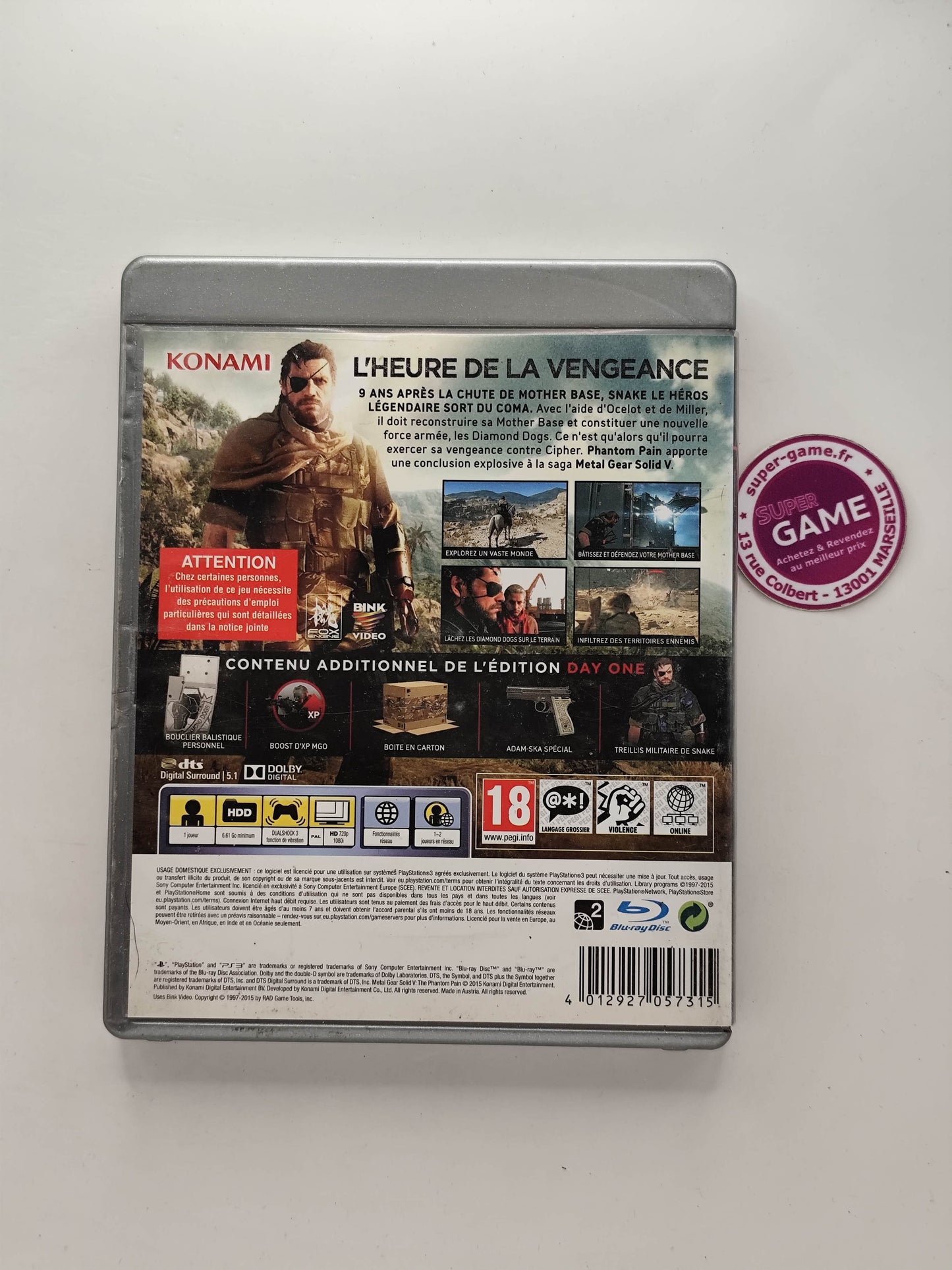 METAL GEAR SOLID 5 THE PHANTOM PAIN - PS3