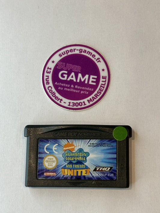 SPONGEBOB SQUAREPANTS AND FRIENDS UNITE! - sans boite - GAMEBOY ADVANCE