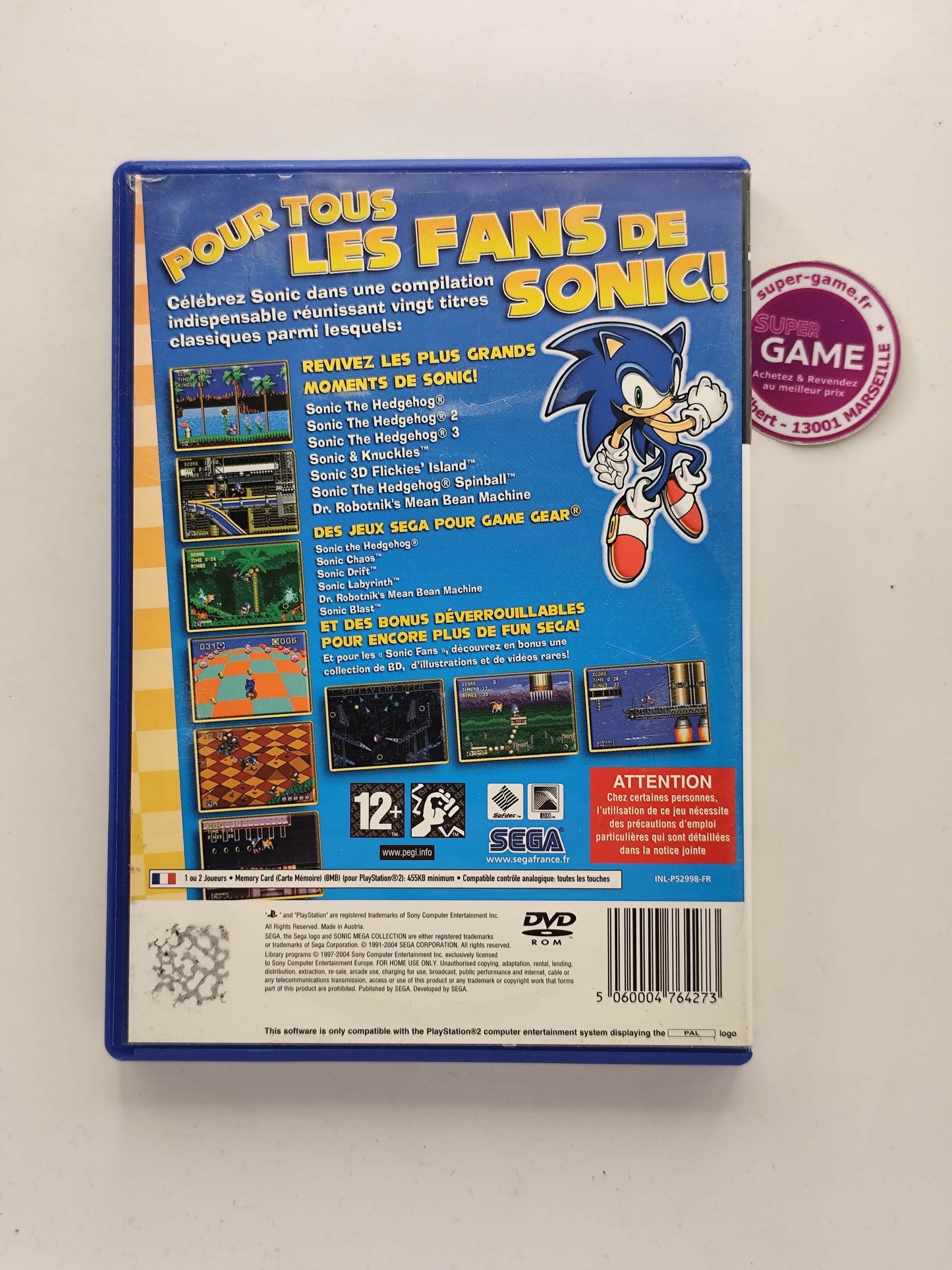 SONIC MEGA COLLECTION PLUS - PS2
