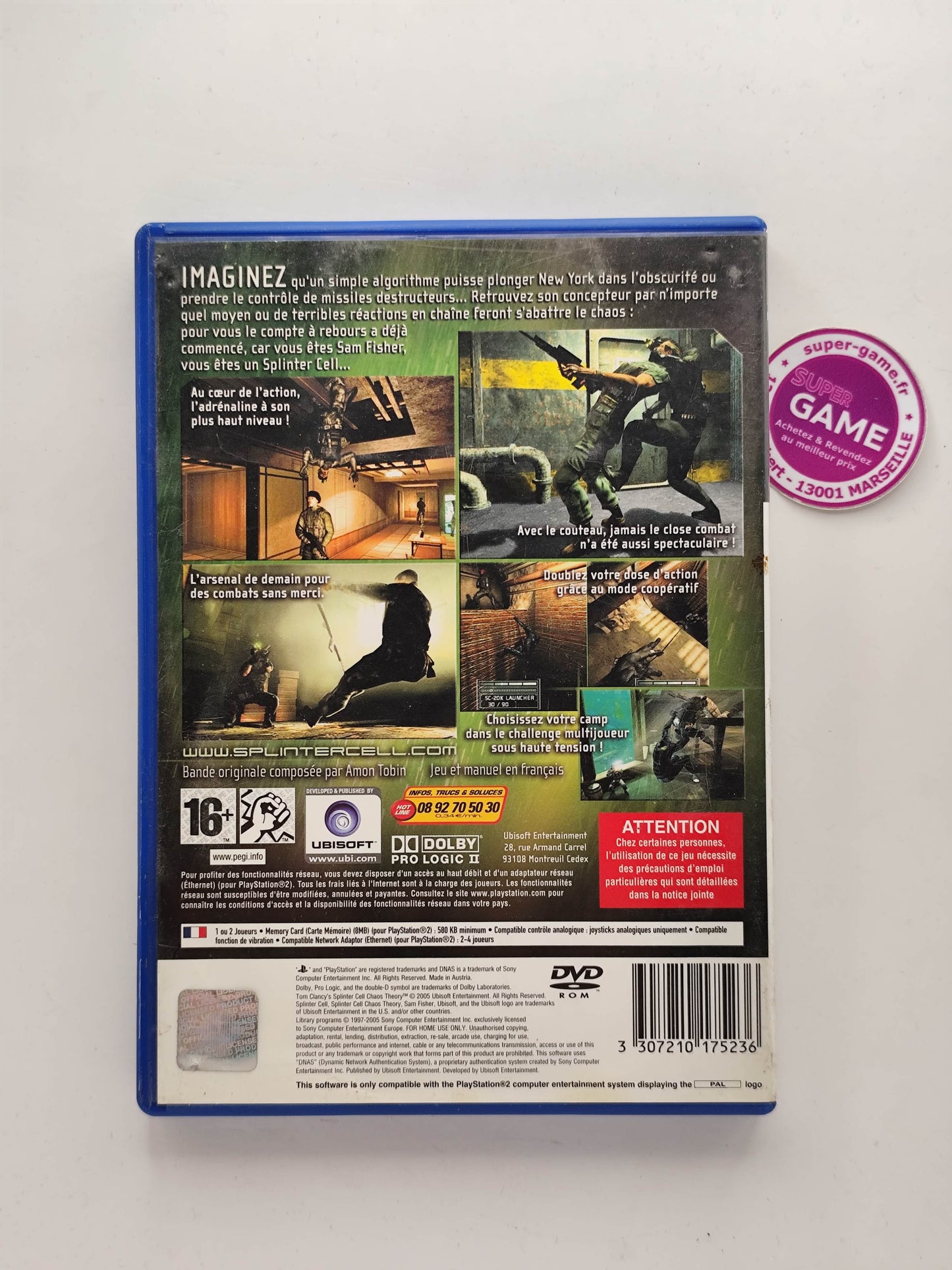 SPLINTER CELL CHAOS THEORY - PS2