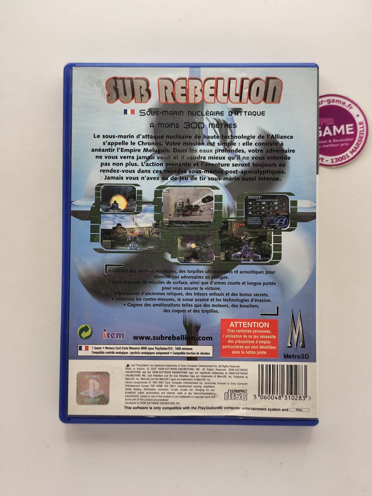SUB REBELLION - PS2