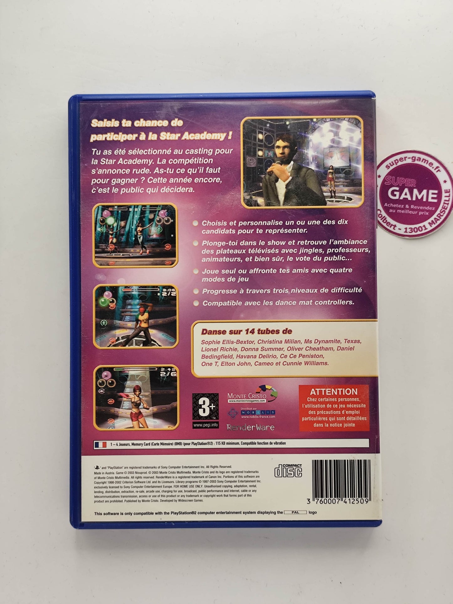 STAR ACADEMY - PS2