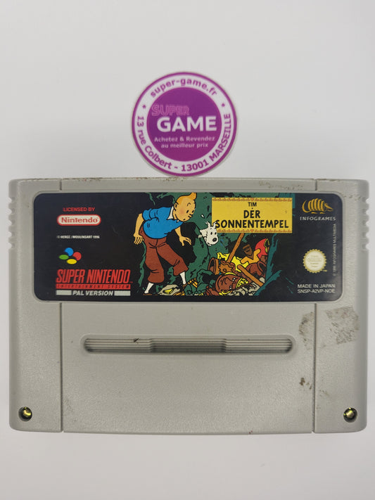 TINTIN LE TEMPLE DU SOLEIL - sans boite - SNES