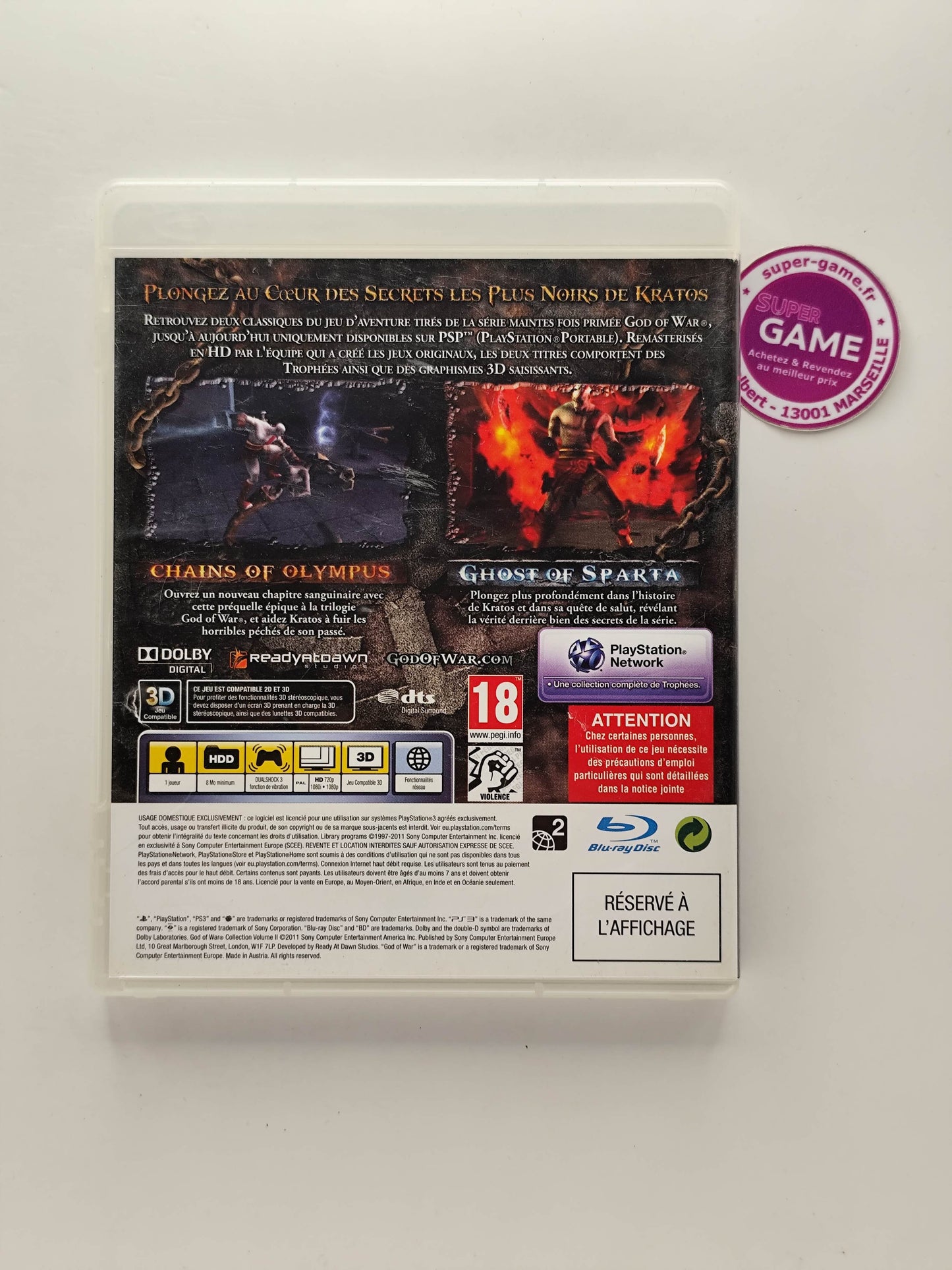 GOD OF WAR COLLECTION VOLUME 2 - PS3