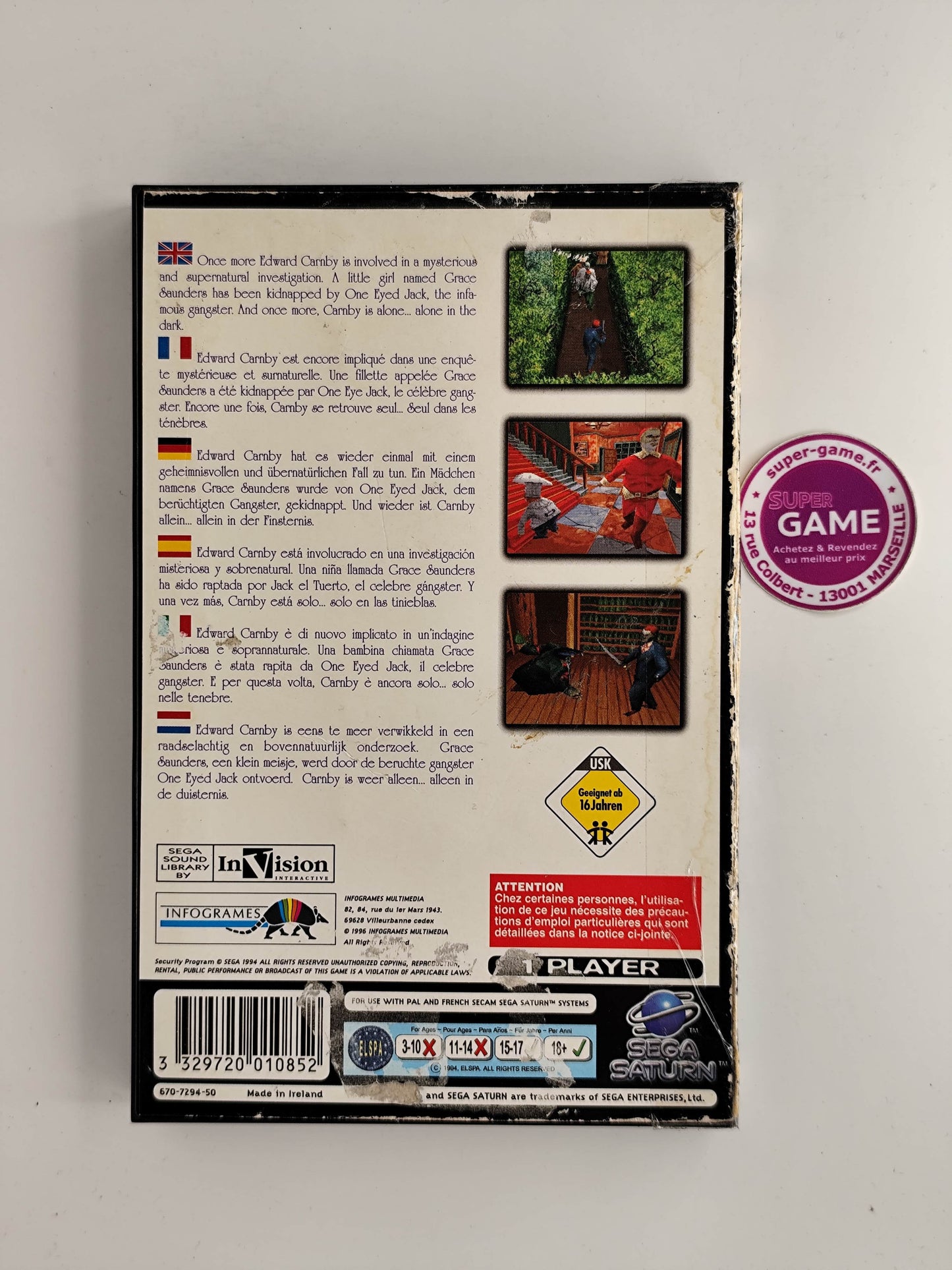 ALONE IN THE DARK JACK IS BACK - Saturn