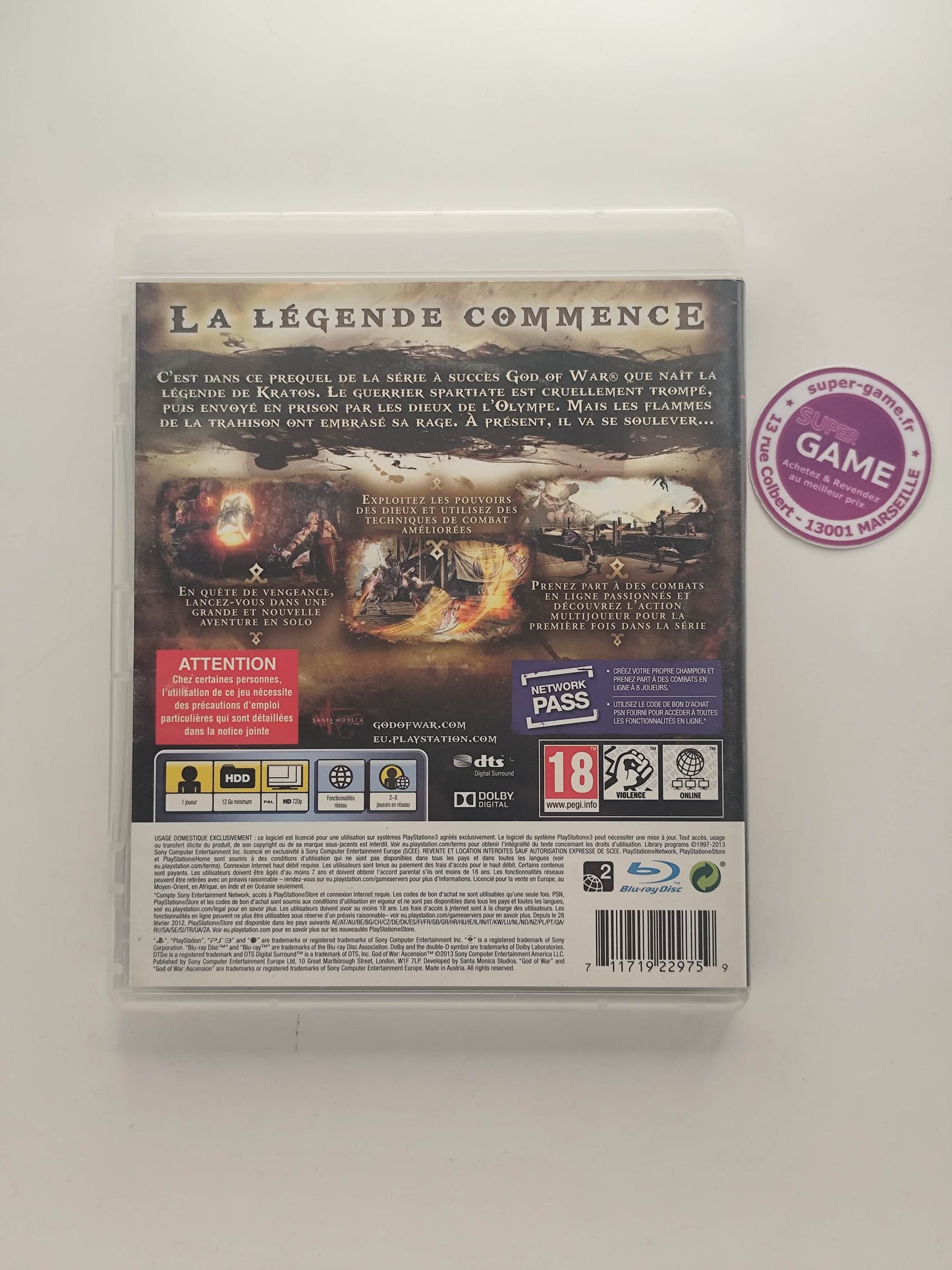 GOD OF WAR ASCENSION - PS3