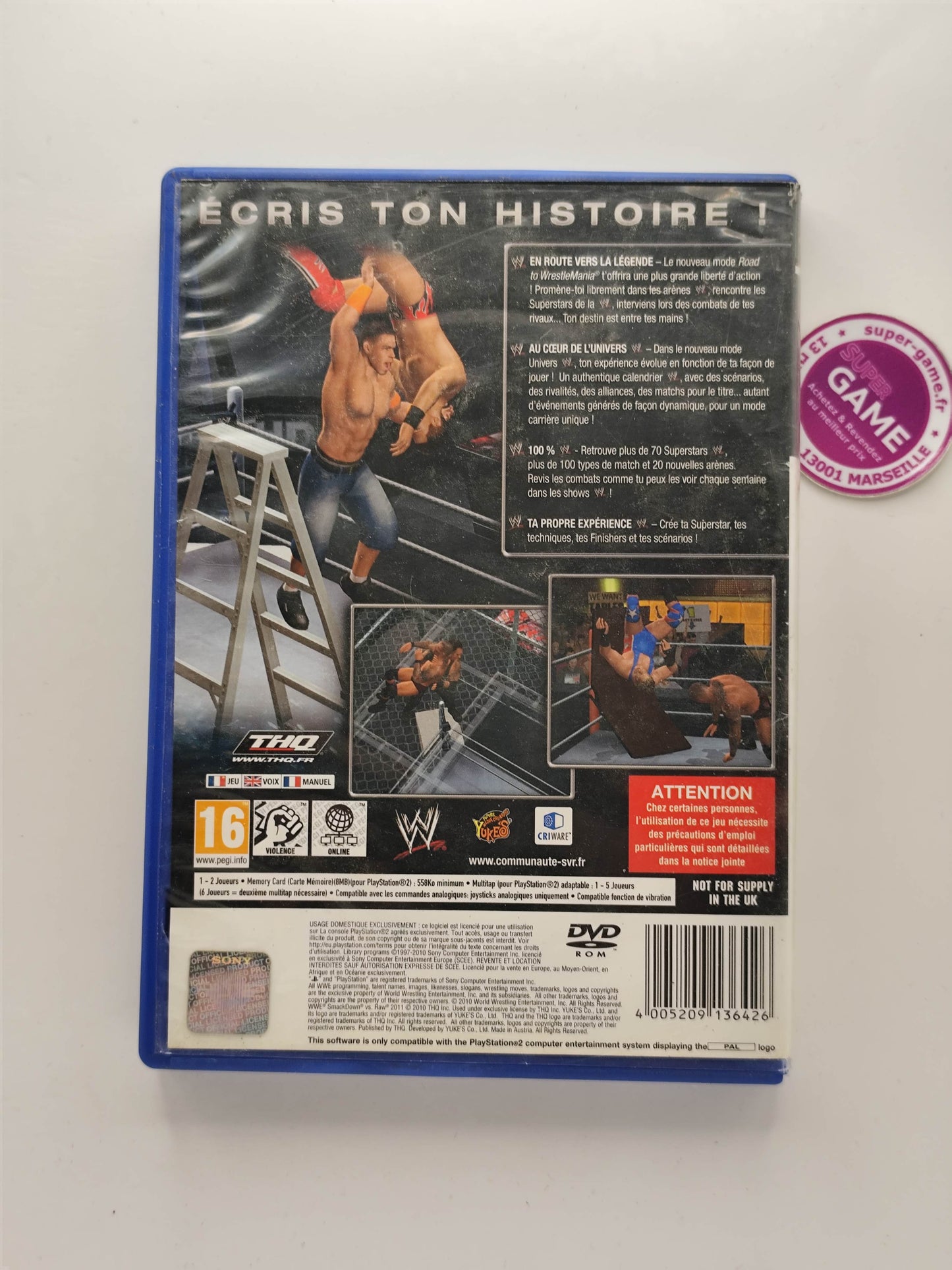 WWE SMACKDOWN VS RAW 2011 - PS2