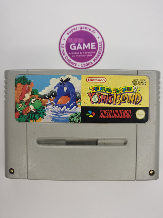 SUPER MARIO WORLD 2 YOSHI'S ISLAND - sans boite - SNES