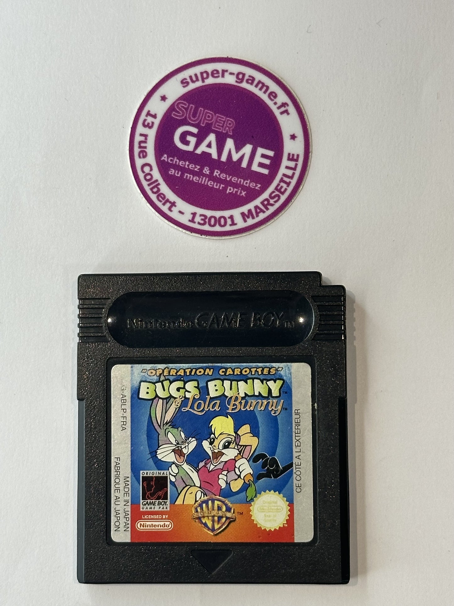 BUGS BUNNY & LOLA BUNNY "OPERATION CAROTTES" - sans boite - GAMEBOY