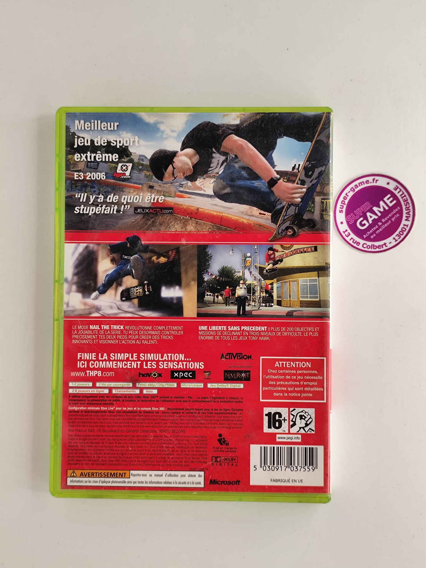 TONY HAWK'S PROJECT 8 - XBOX360