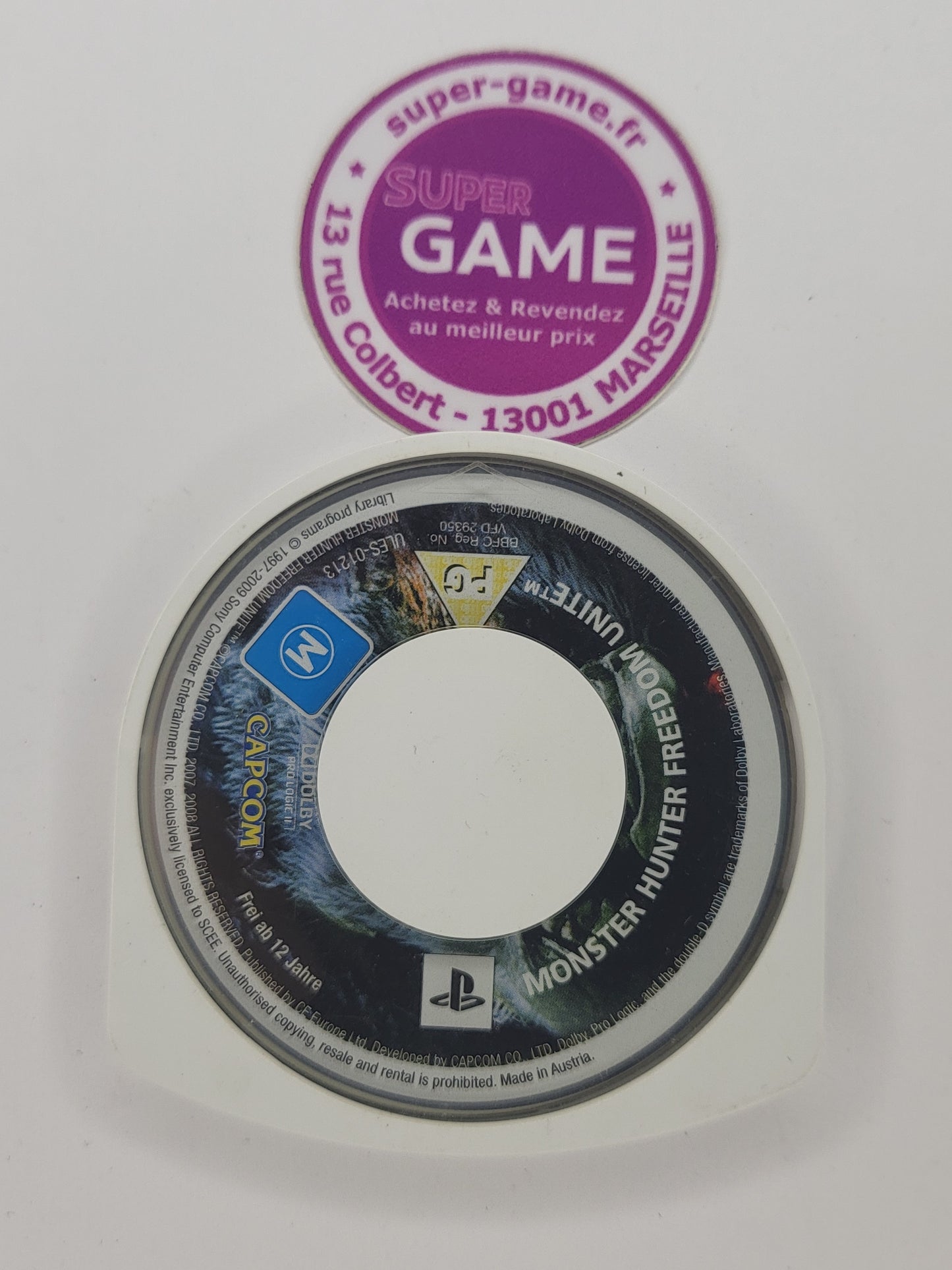 MONSTER HUNTER FREEDOM UNITE - sans boite - PSP