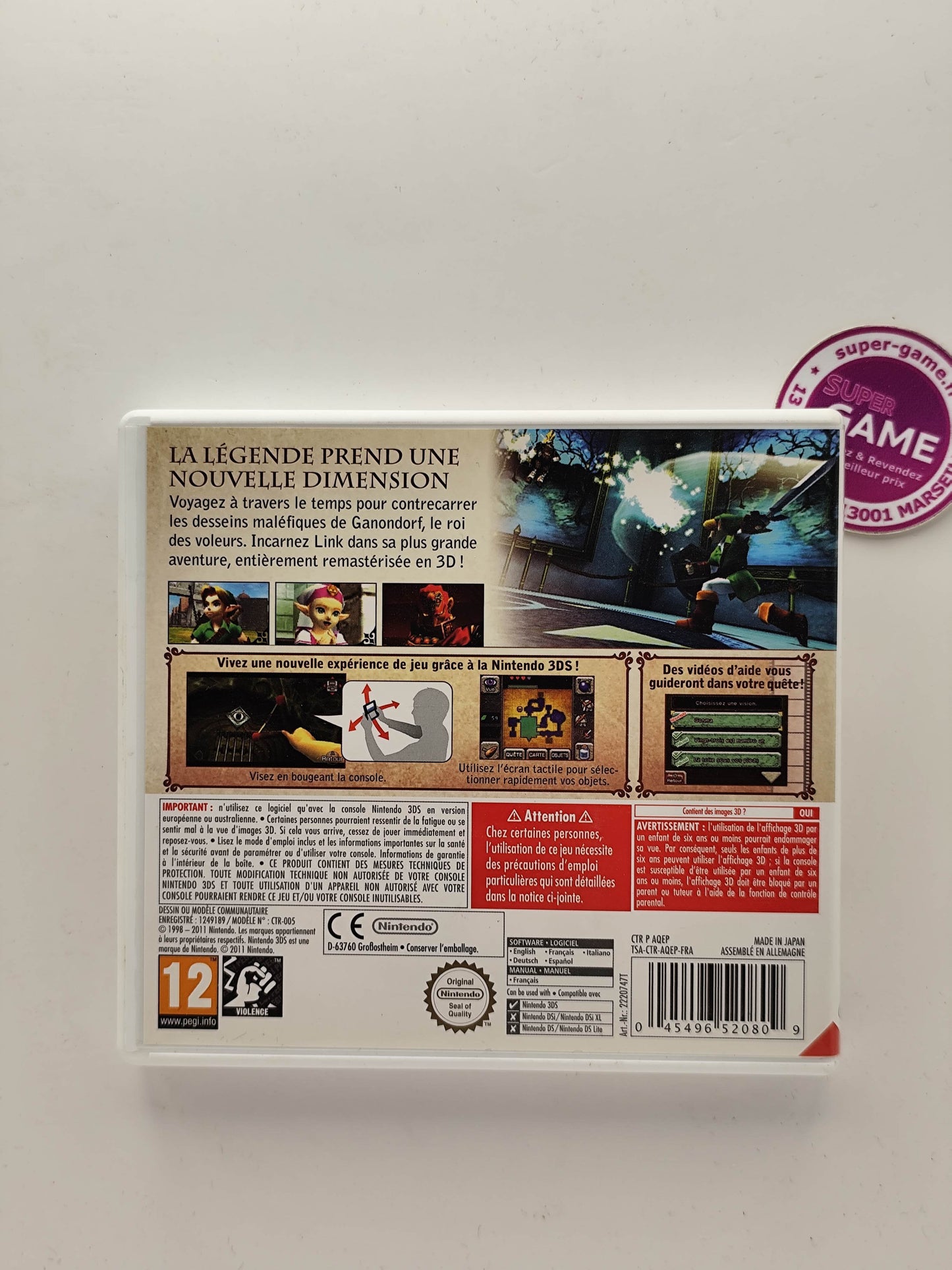 ZELDA OCARINA OF TIME 3D - 3DS