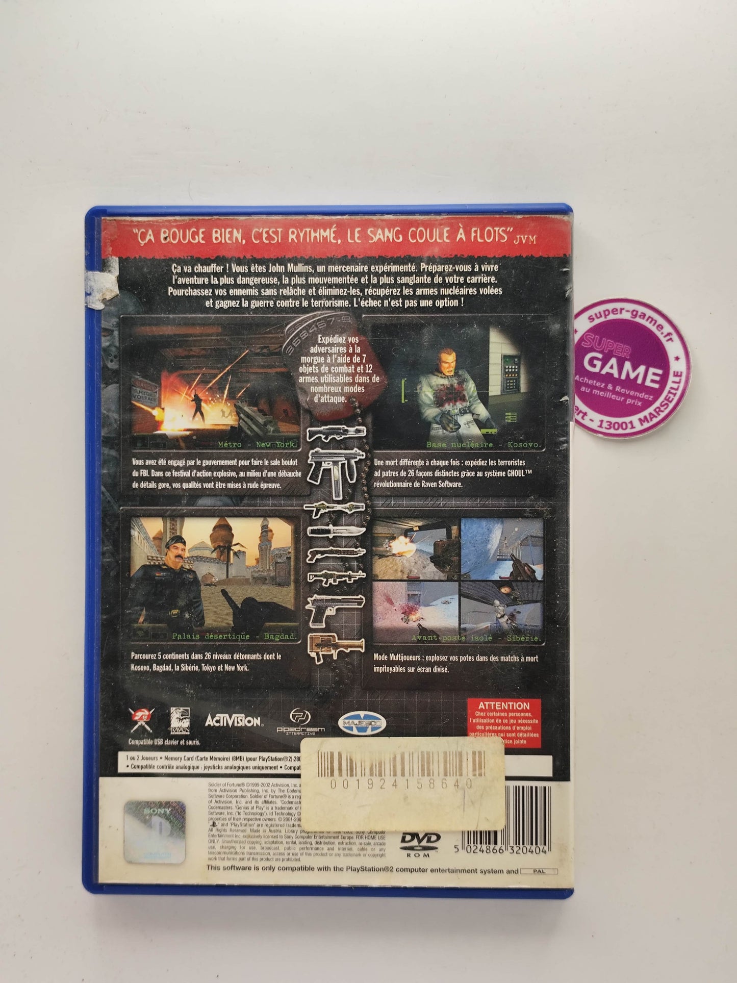 SOLDIER OF FORTUNE EDITION GOLD - PS2