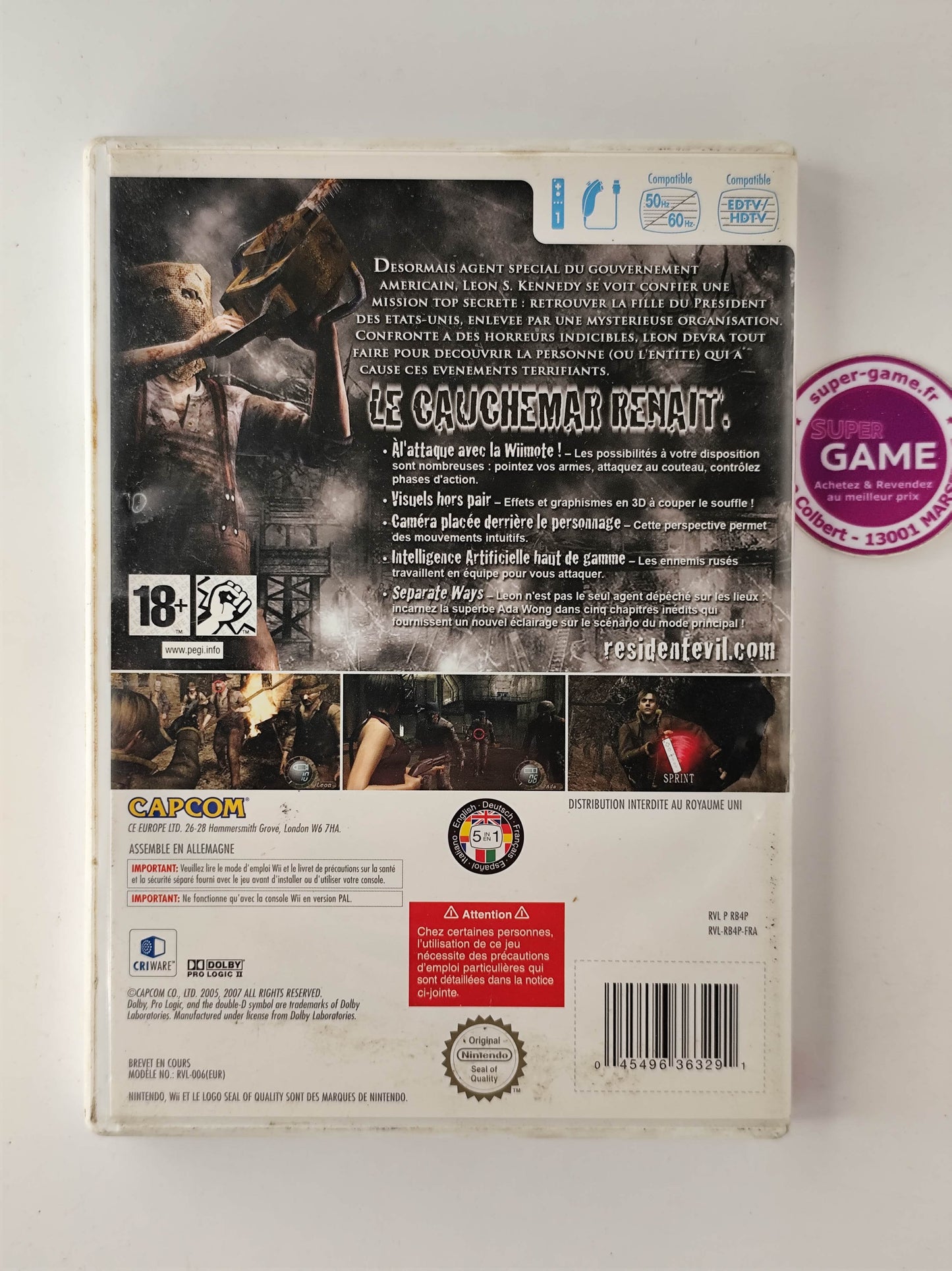 RESIDENT EVIL 4 WII EDITION - Wii