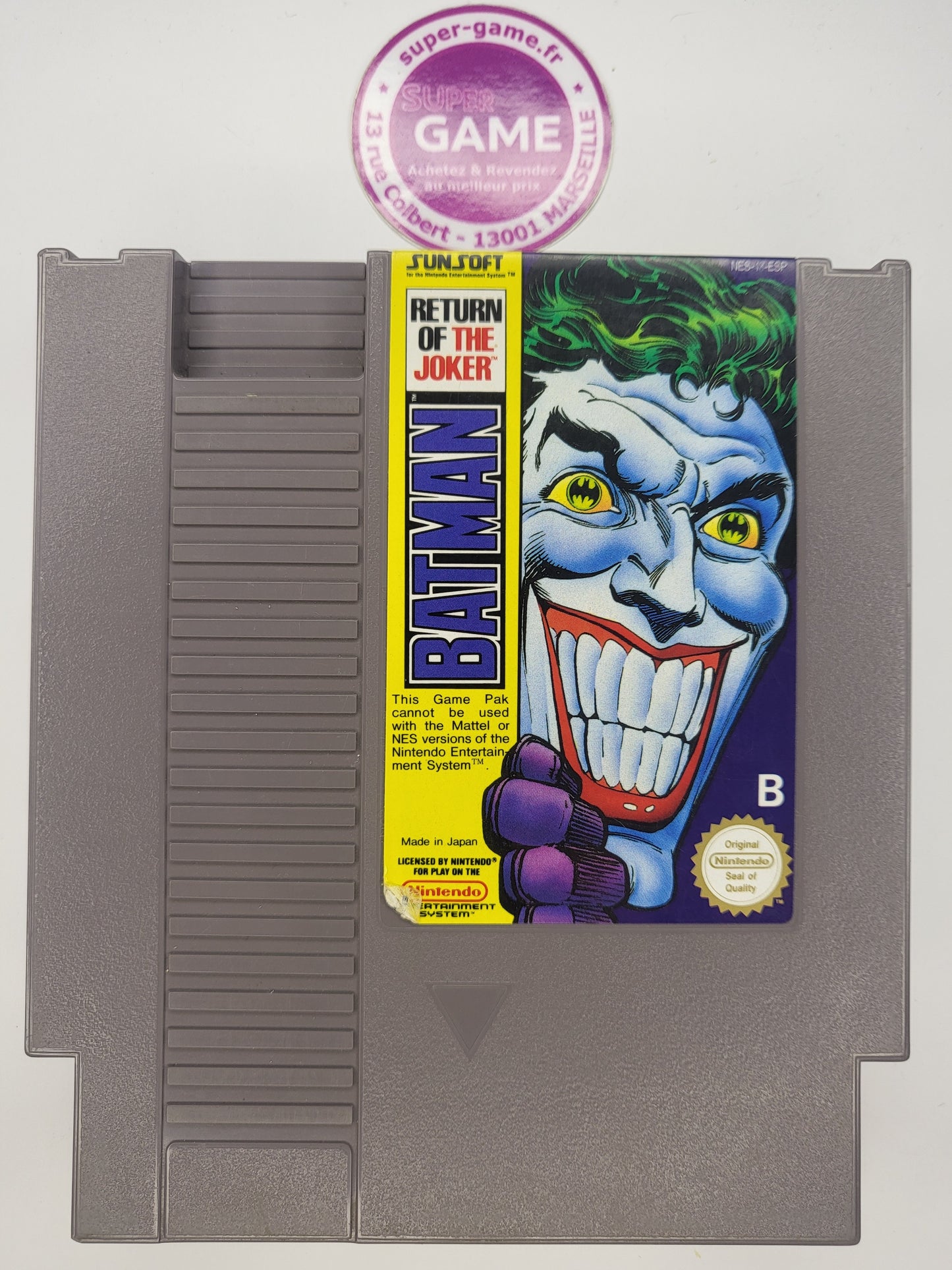 BATMAN RETURN OF THE JOKER - sans boite - NES