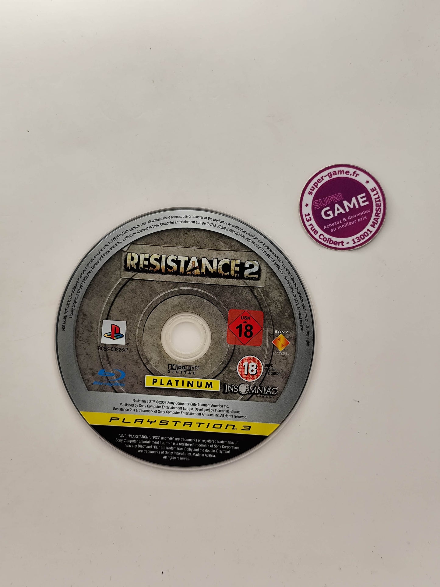RESISTANCE 2 - Platinum - PS3