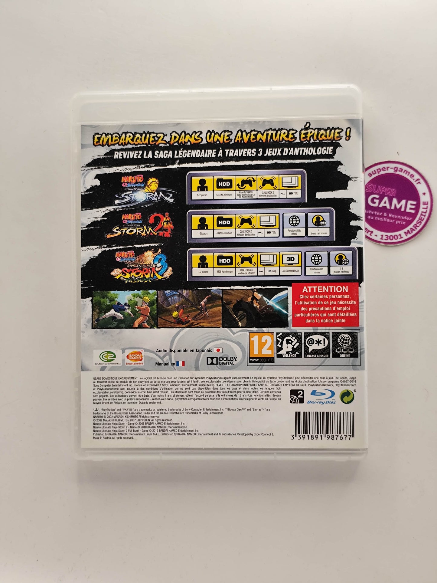 NARUTO SHIPPUDEN ULTIMATE NINJA STORM COLLECTION - PS3