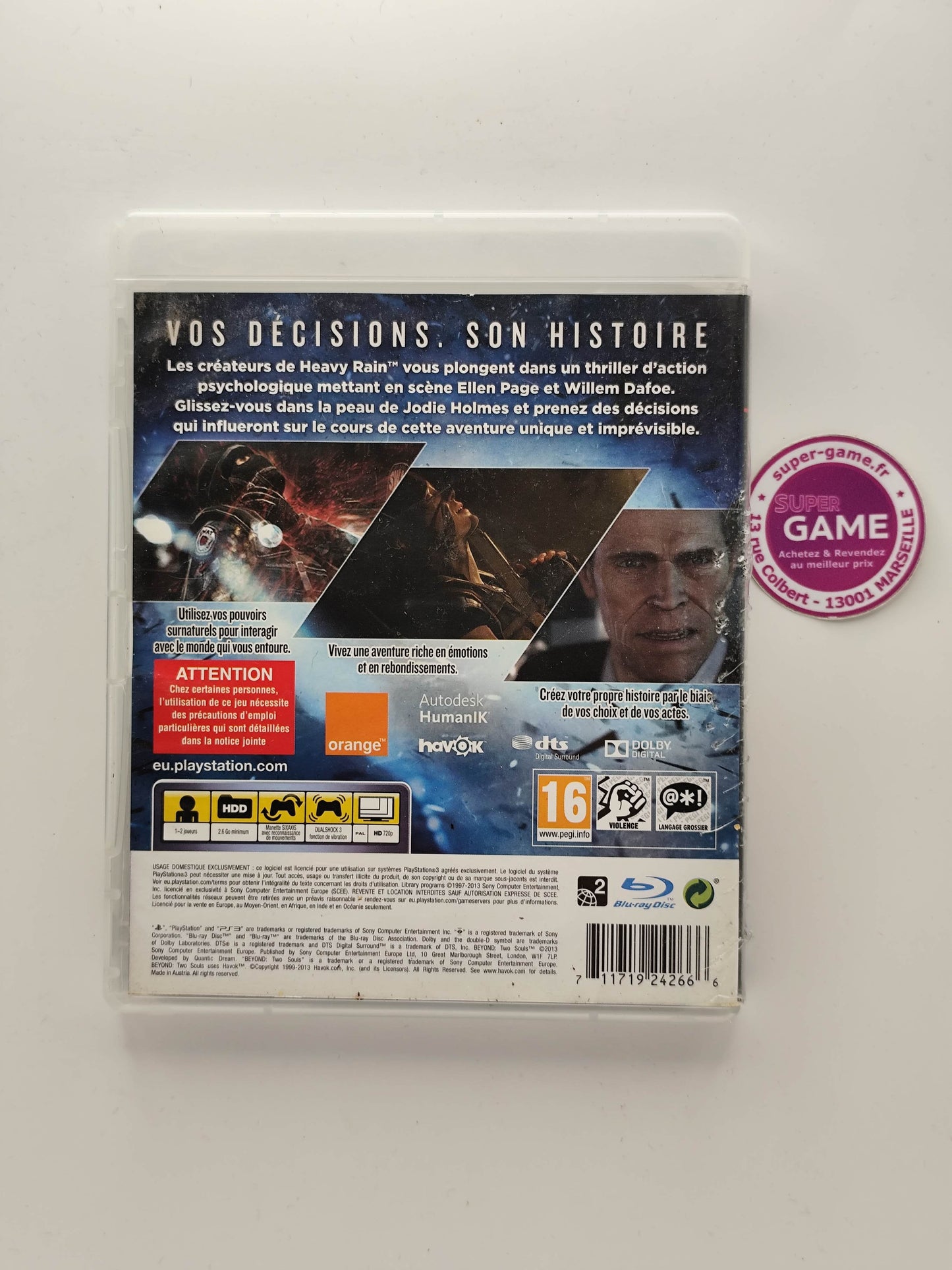 BEYOND TWO SOULS - PS3