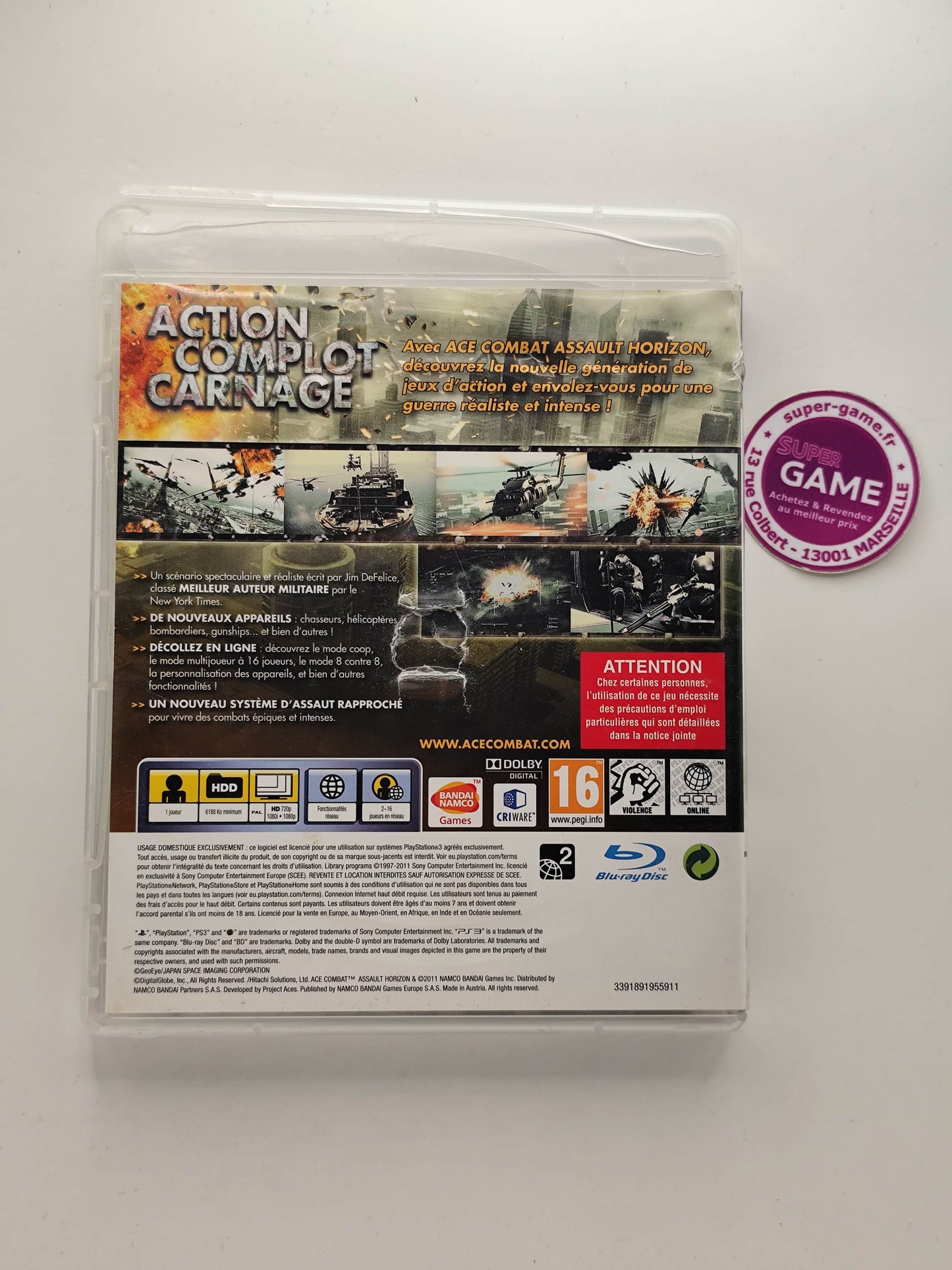 ACE COMBAT ASSAULT HORIZON - PS3