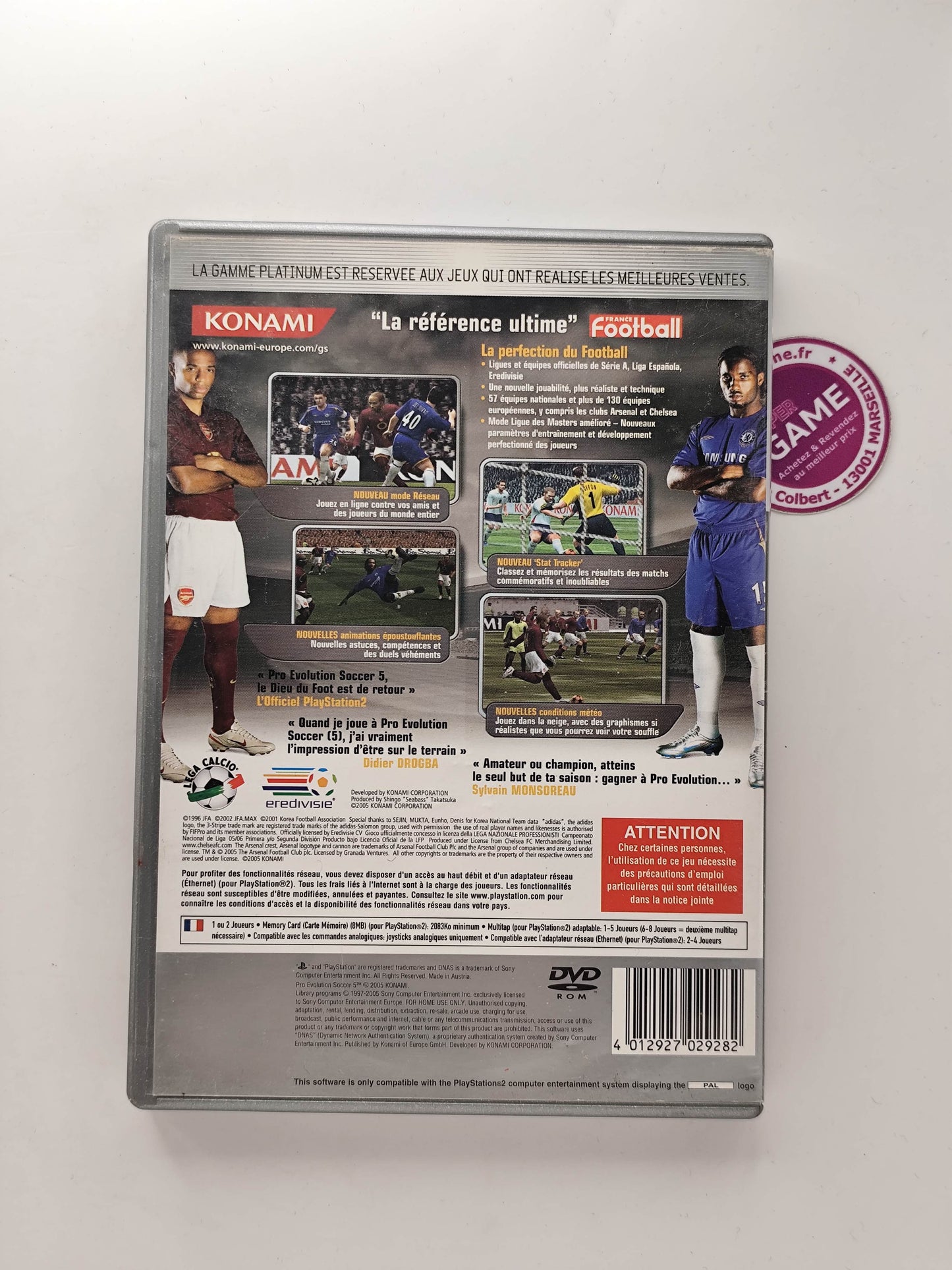 PRO EVOLUTION SOCCER 5 - Platinum - PS2
