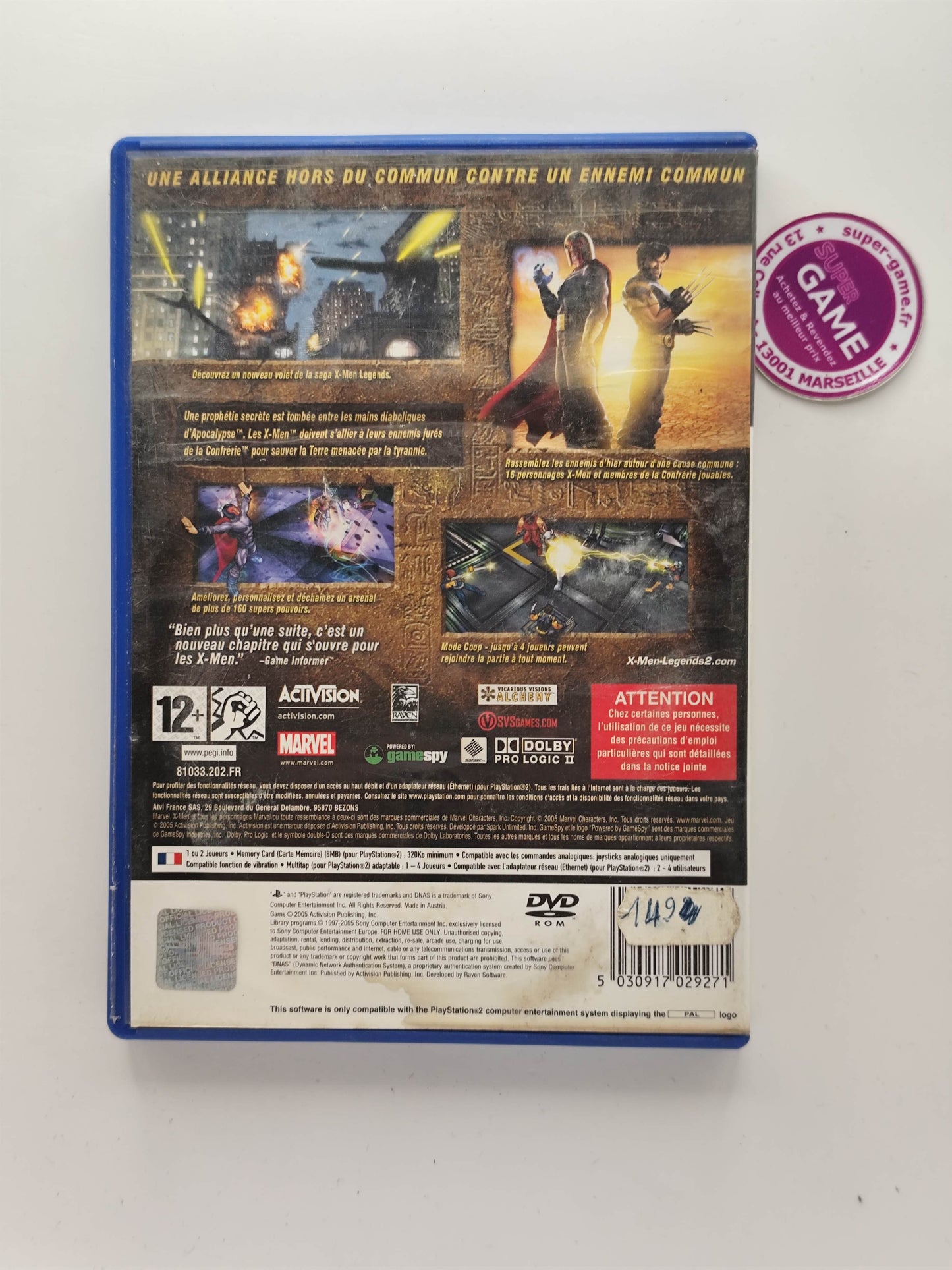 X-MEN LEGENDS 2 L'AVENEMENT D'APOCALYPSE - PS2