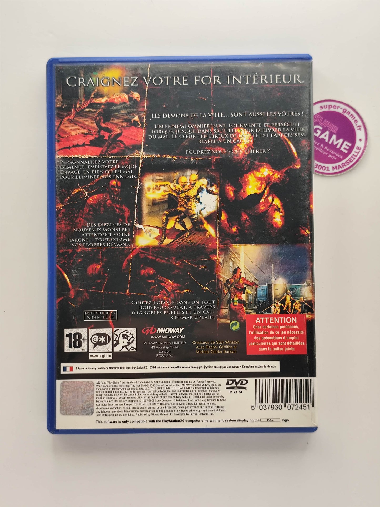 THE SUFFERING, LES LIENS QUI NOUS UNISSENT - PS2