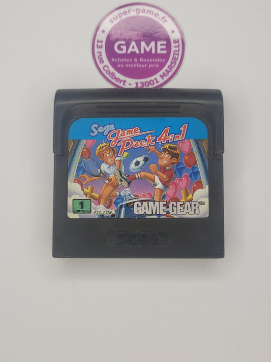 SEGA GAME PACK 4 IN 1 - sans boite - GAMEGEAR