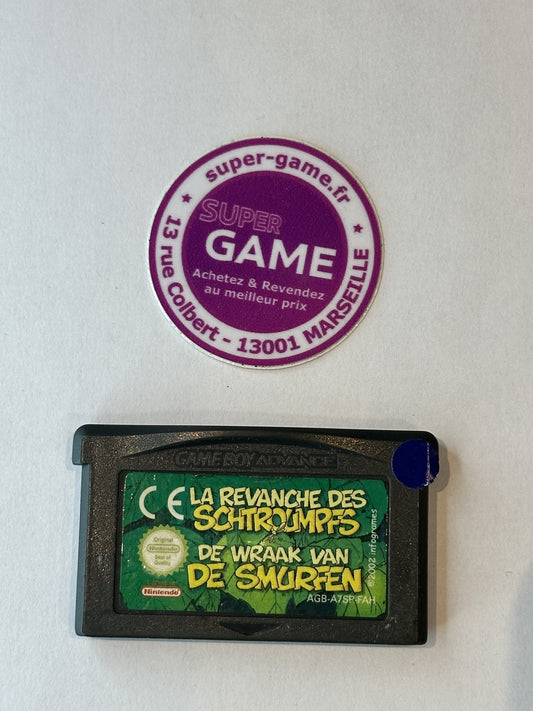 LA REVANCHE DES SCHTROUMPFS - sans boite - GAMEBOY ADVANCE