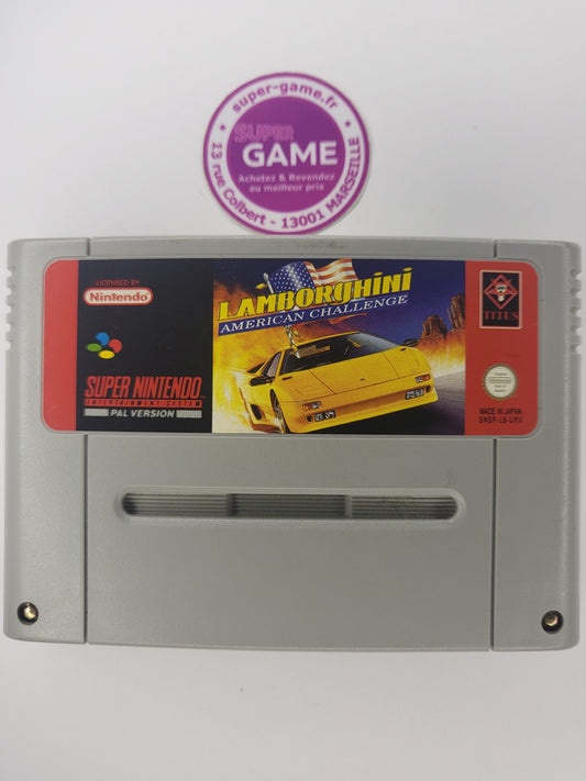 LAMBOGHINI AMERICAN CHALLENGE - sans boite - SNES