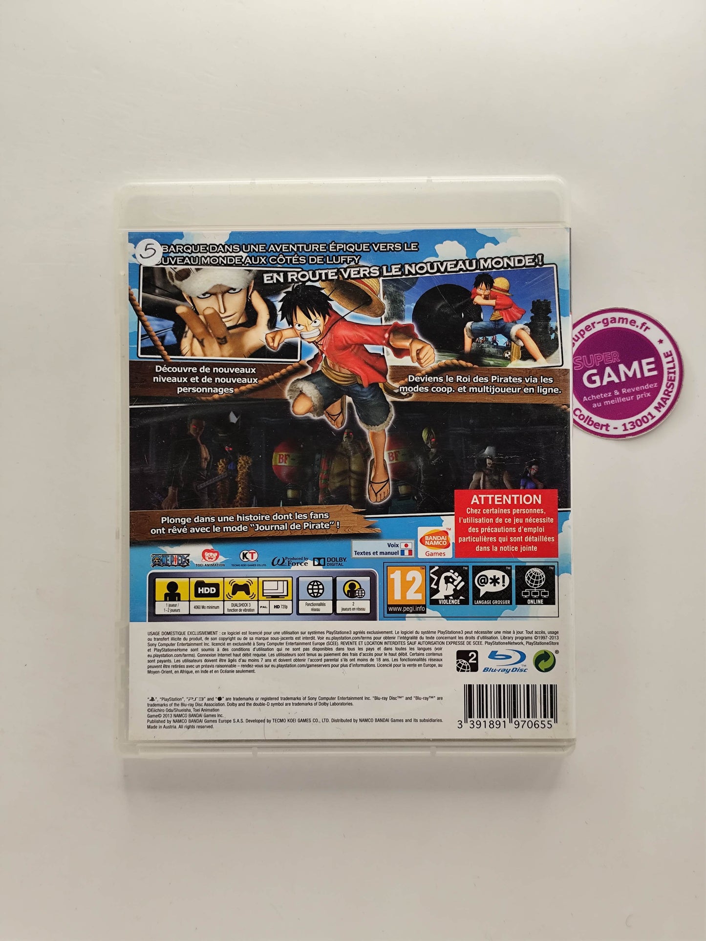 ONE PIECE PIRATE WARRIORS 2 - PS3