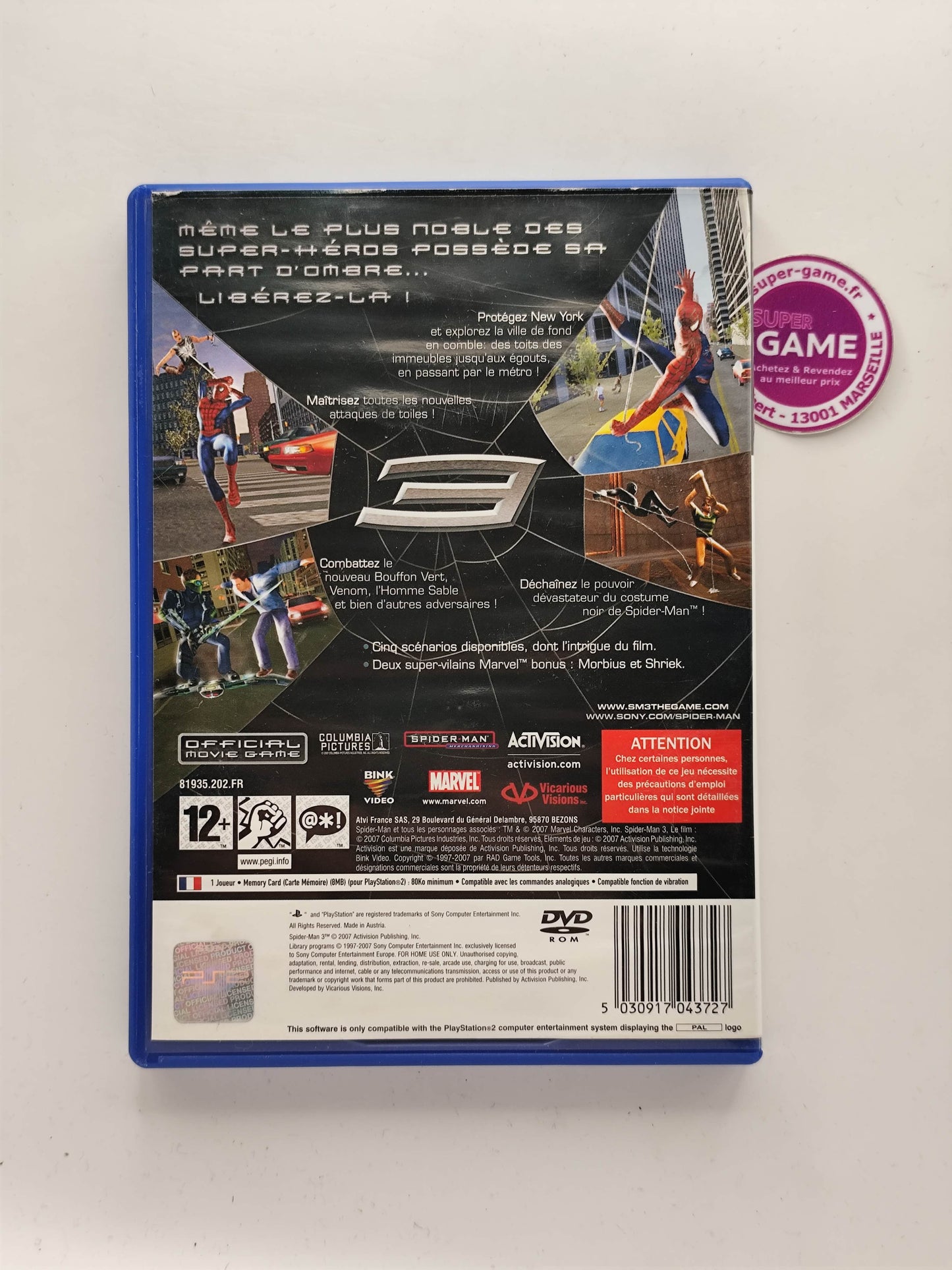 SPIDER-MAN 3 - PS2