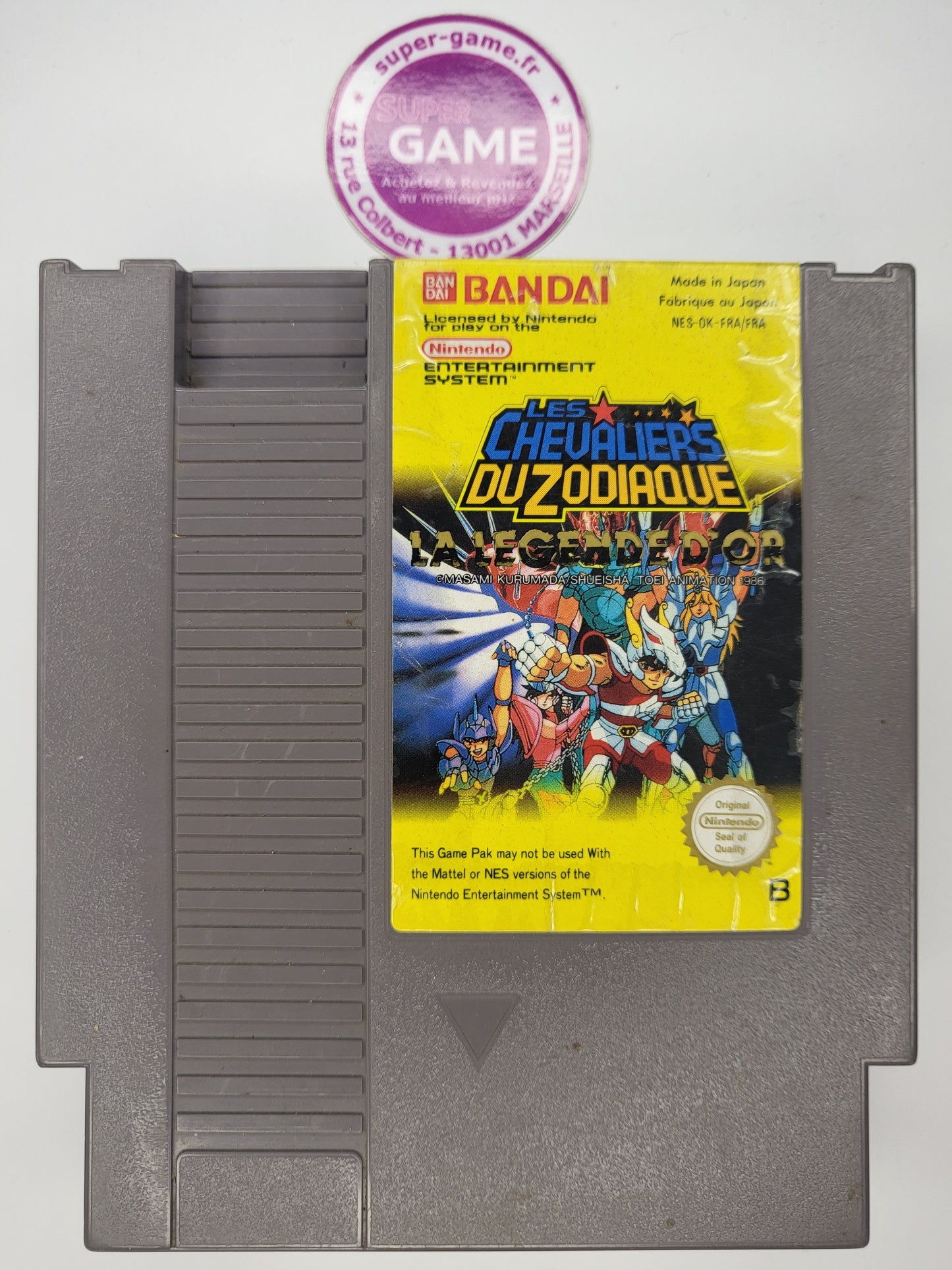 LES CHEVALIERS DU ZODIAQUE LA LEGENDE D'OR - sans boite - NES