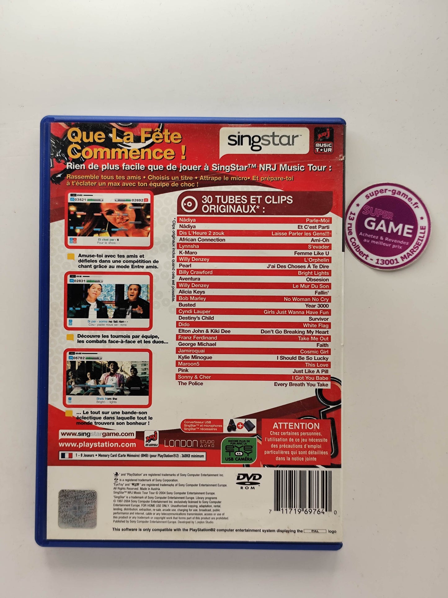 SINGSTAR NRJ MUSIC TOUR - PS2