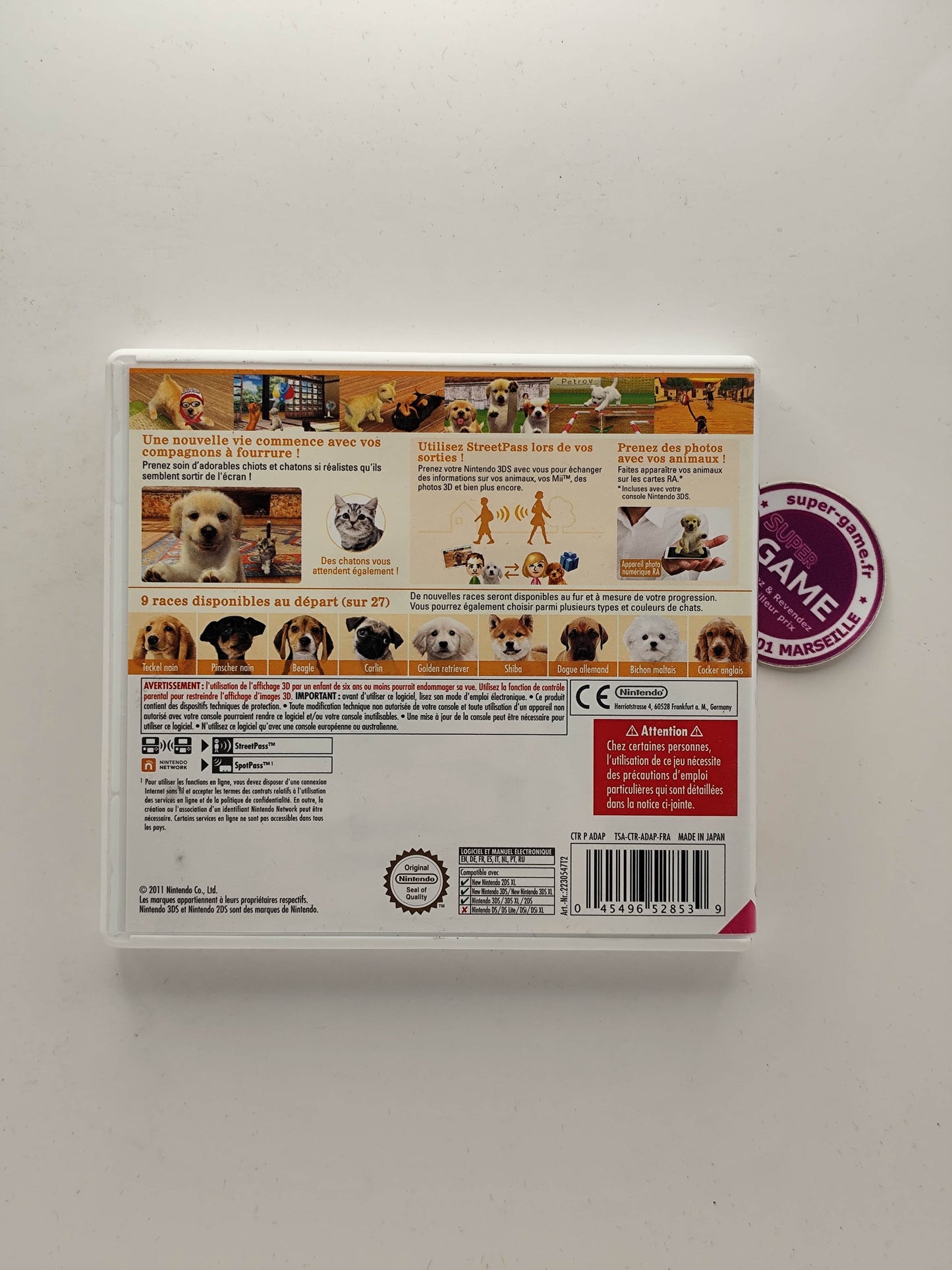 NINTENDOGS + CATS - GOLDEN RETRIEVER - Nintendo Selects - 3DS