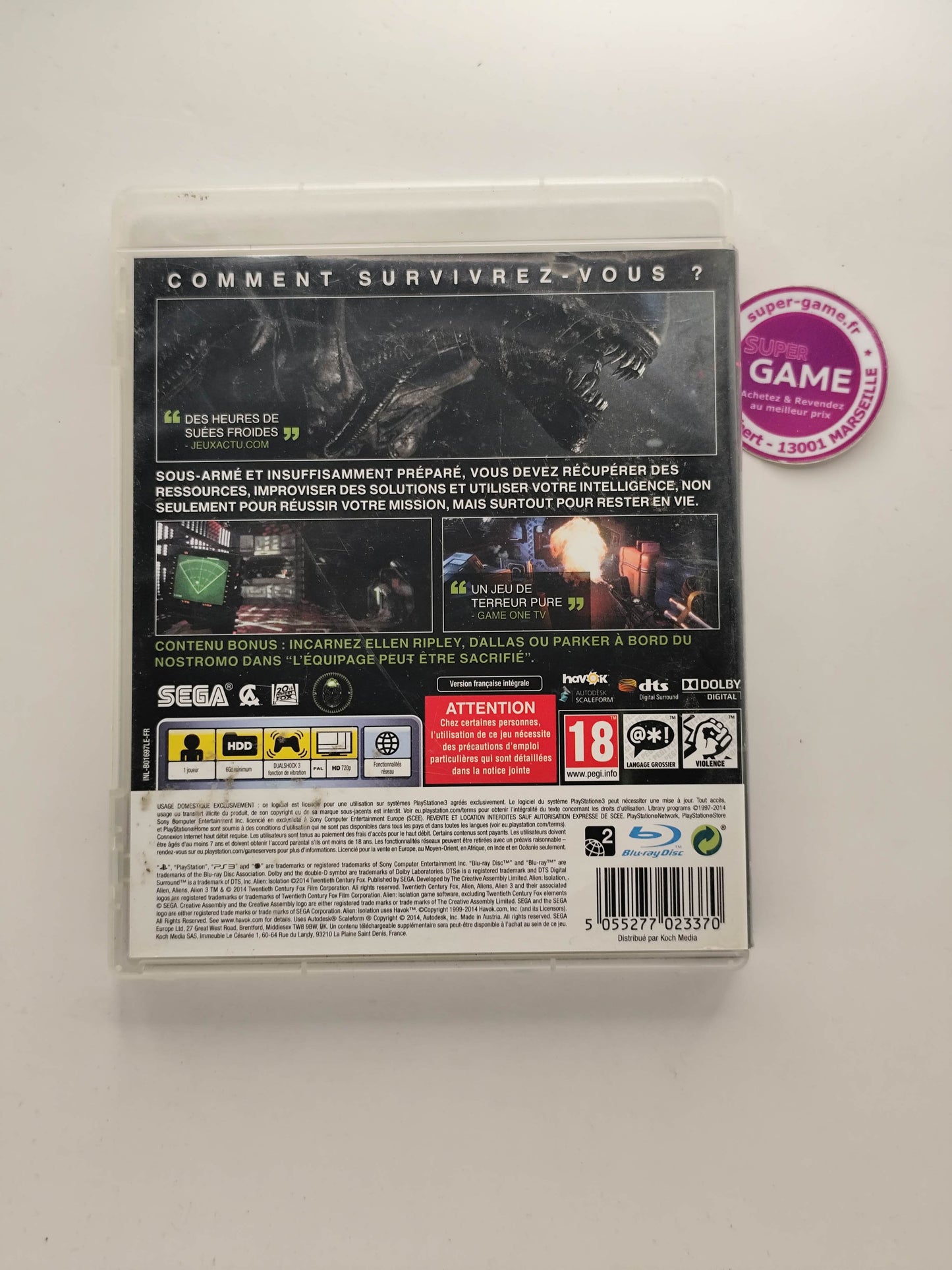 ALIEN ISOLATION - PS3