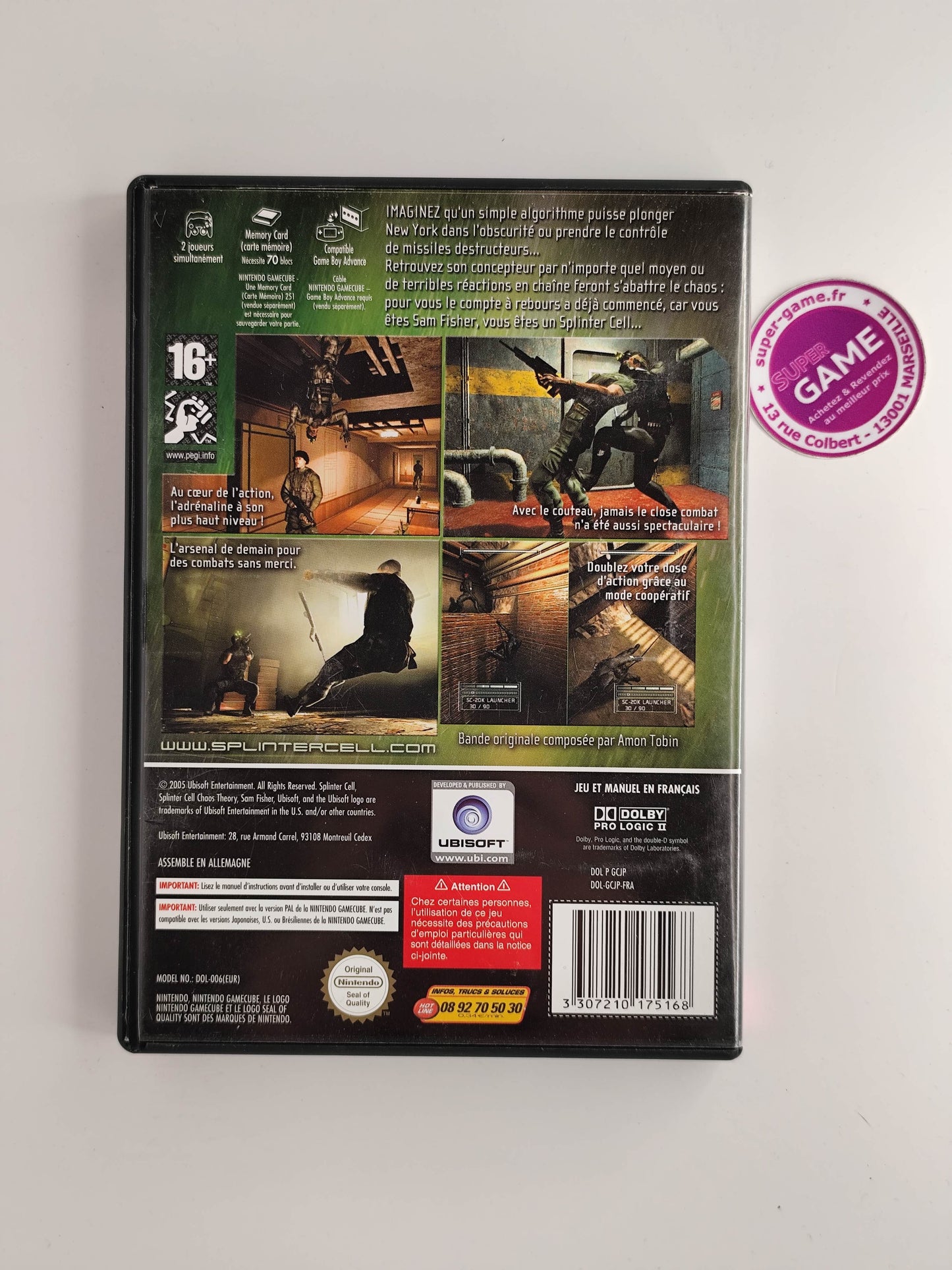 SPLINTER CELL CHAOS THEORY - GameCube