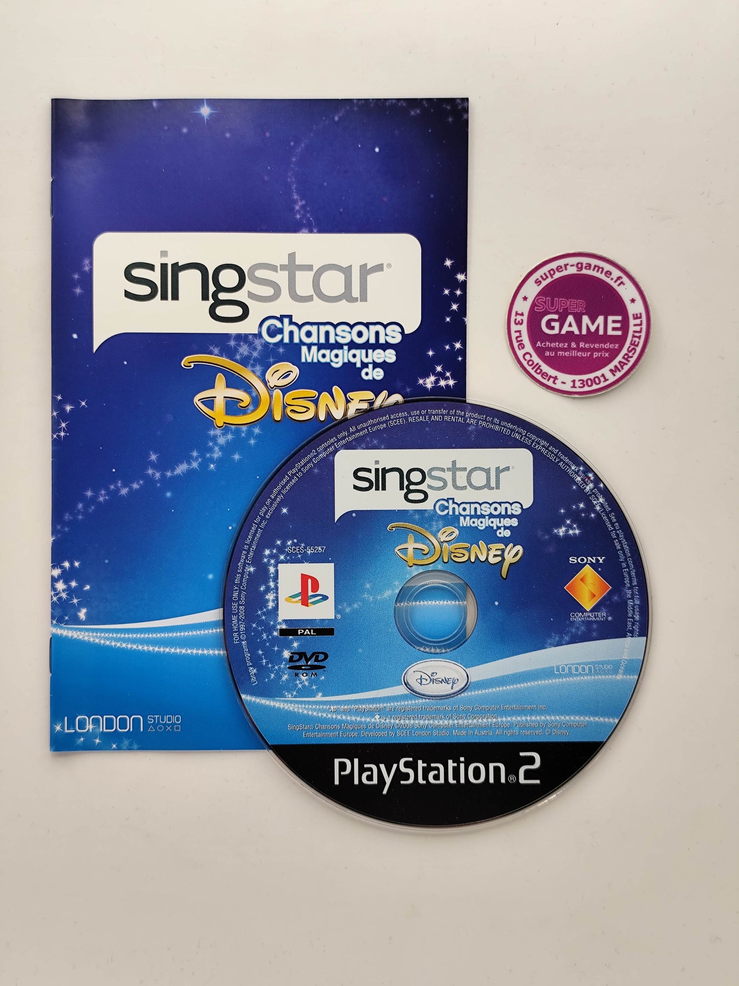 SINGSTAR CHANSONS MAGIQUES DE DISNEY - PS2