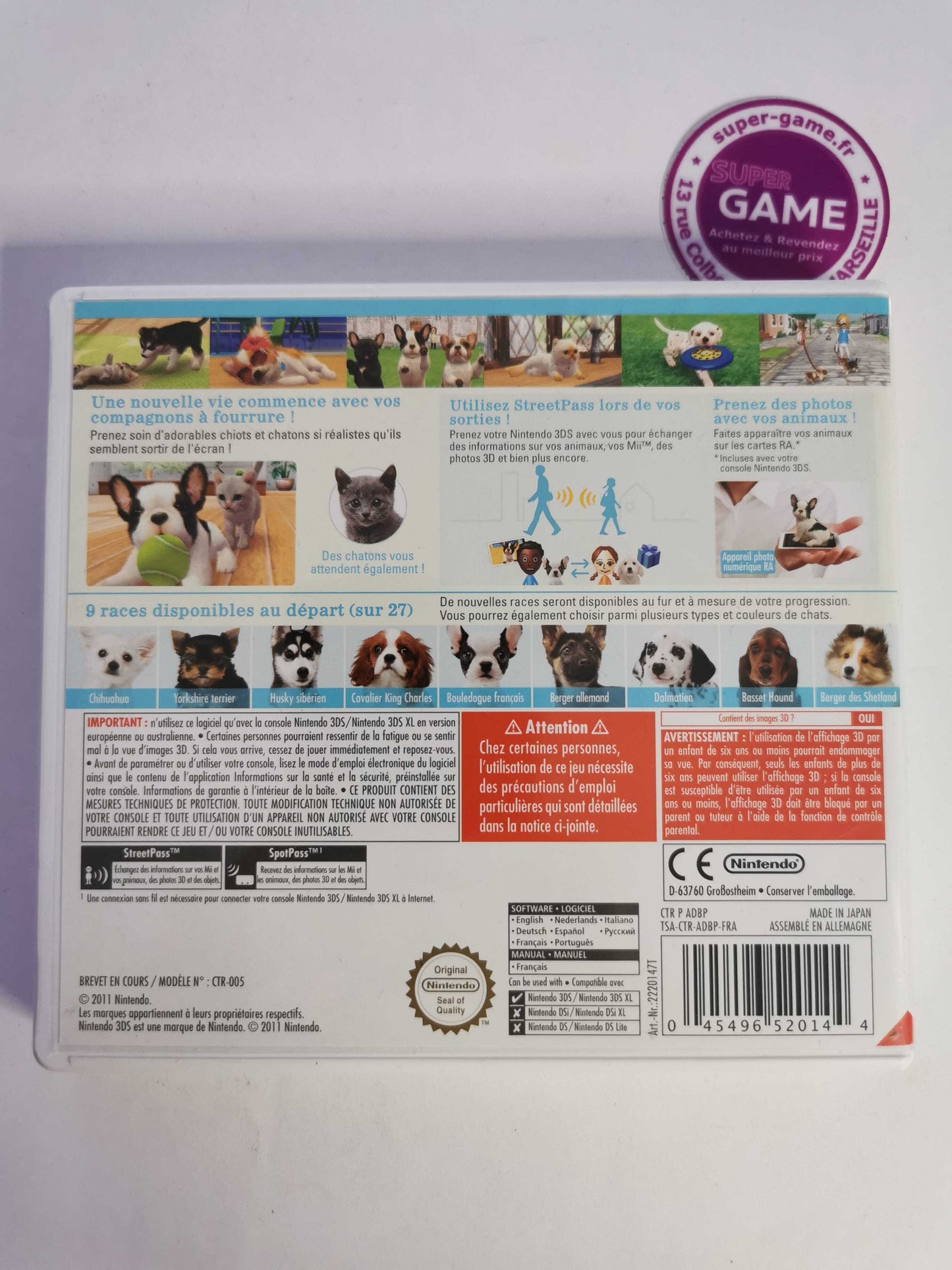 Nintendogs + Cats Bouledogue français