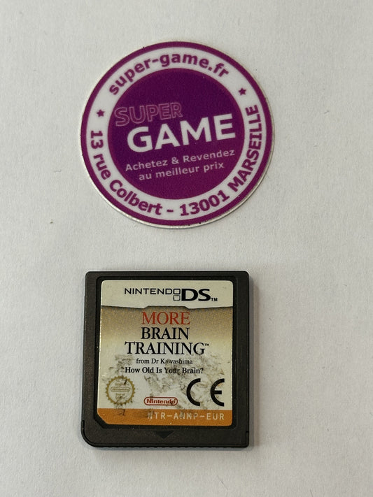 MORE BRAIN TRAINING FROM DR KAWASHIMA HOW OLD IS YOUR BRAIN ? - sans boite - DS