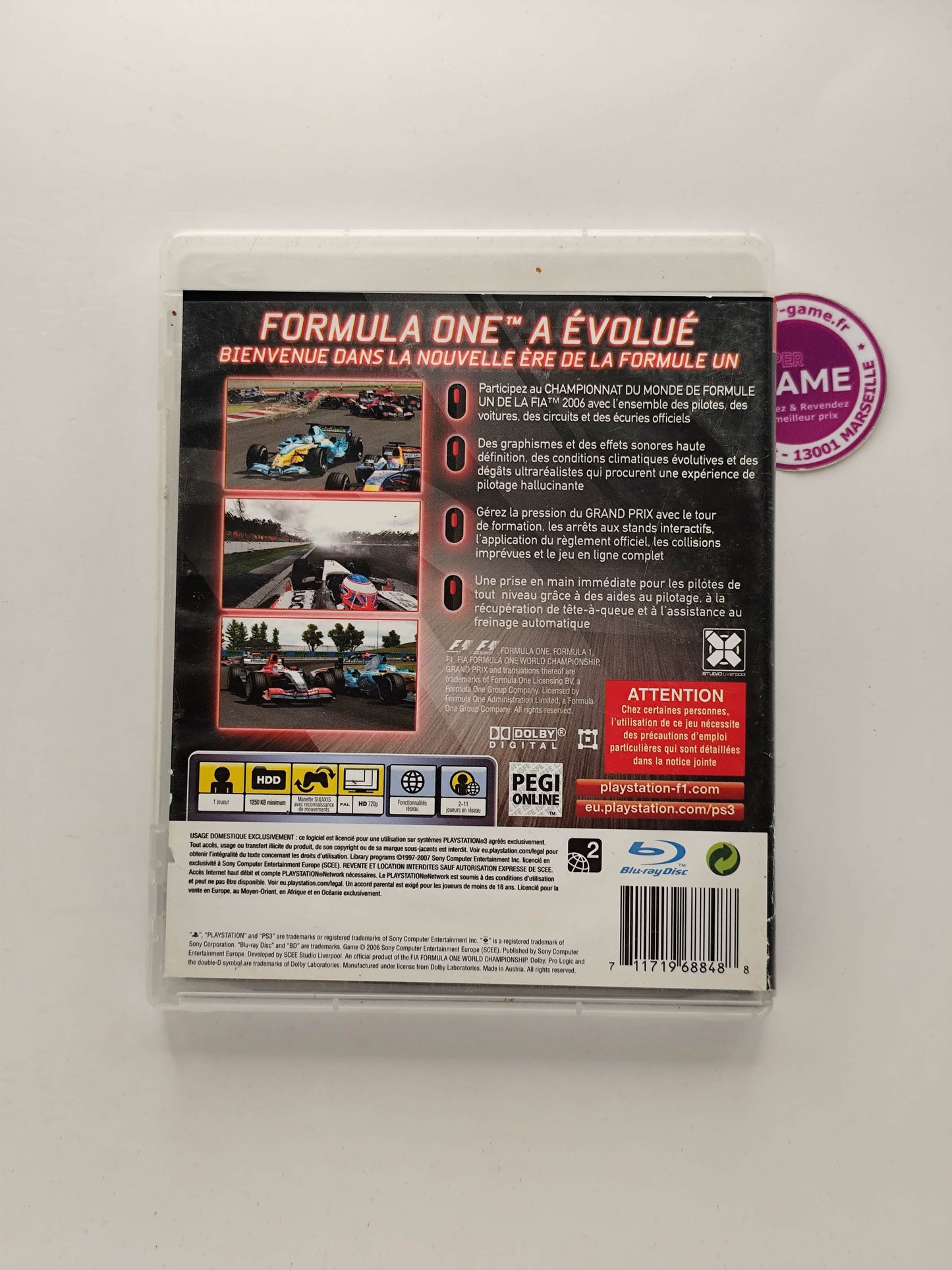 FORMULA ONE CHAMPIONSHIP EDITION - PS3