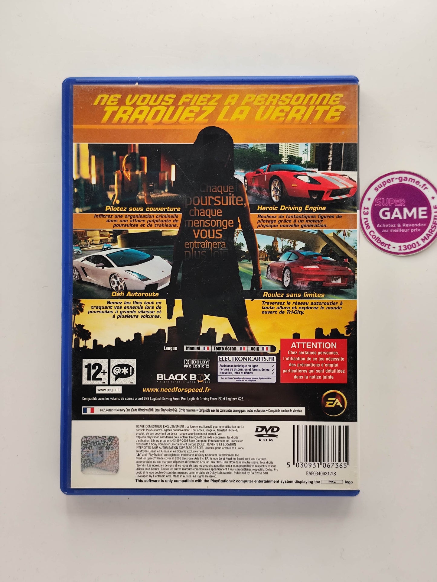 NEED FOR SPEED UNDERCOVER - PS2