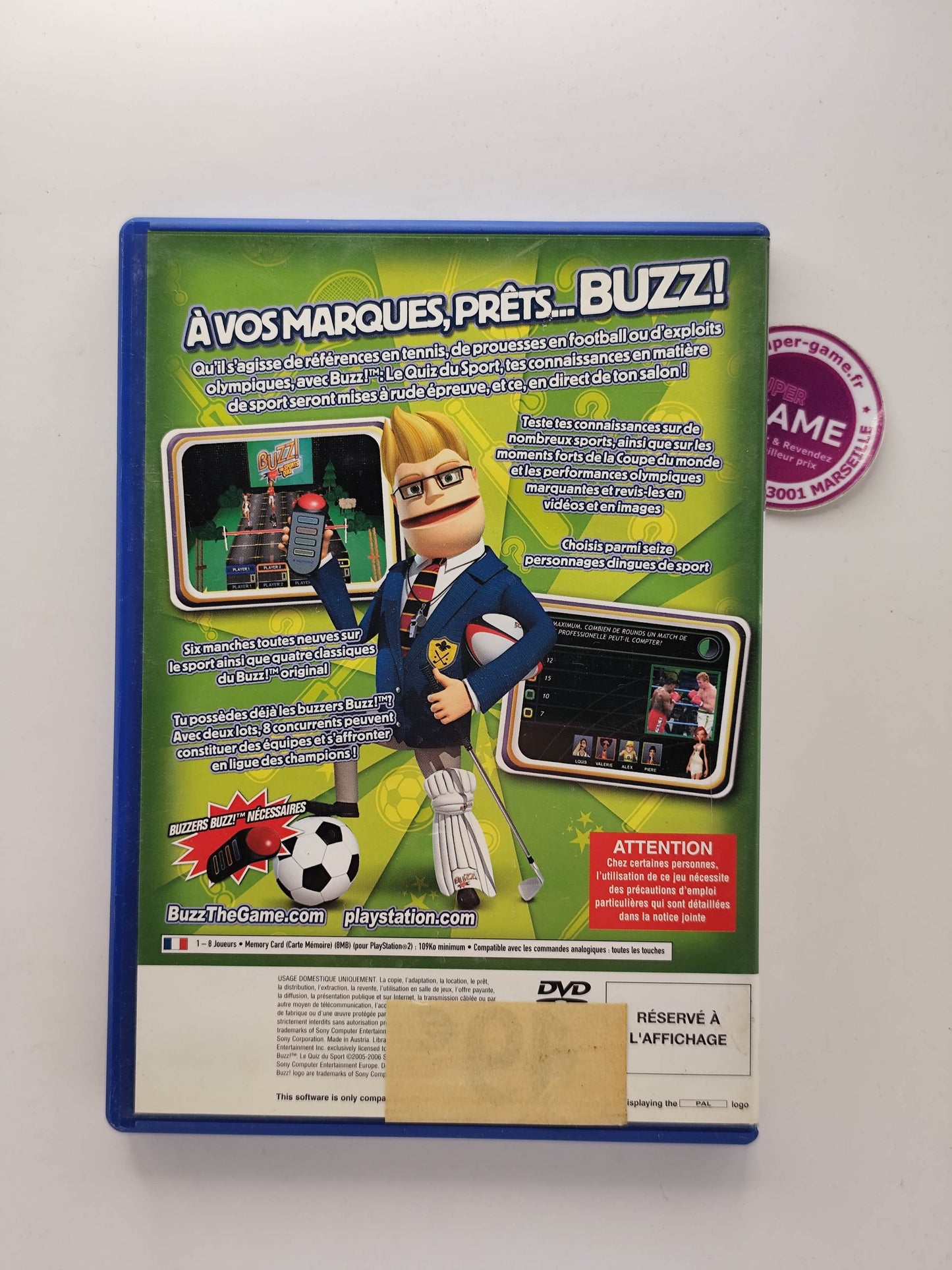 BUZZ! LE QUIZ DU SPORT - PS2