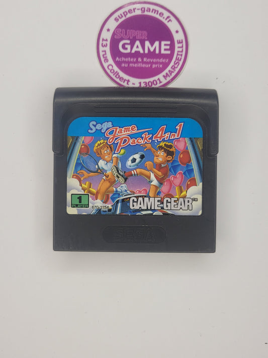 SEGA GAME PACK 4 IN 1 - sans boite - GAMEGEAR