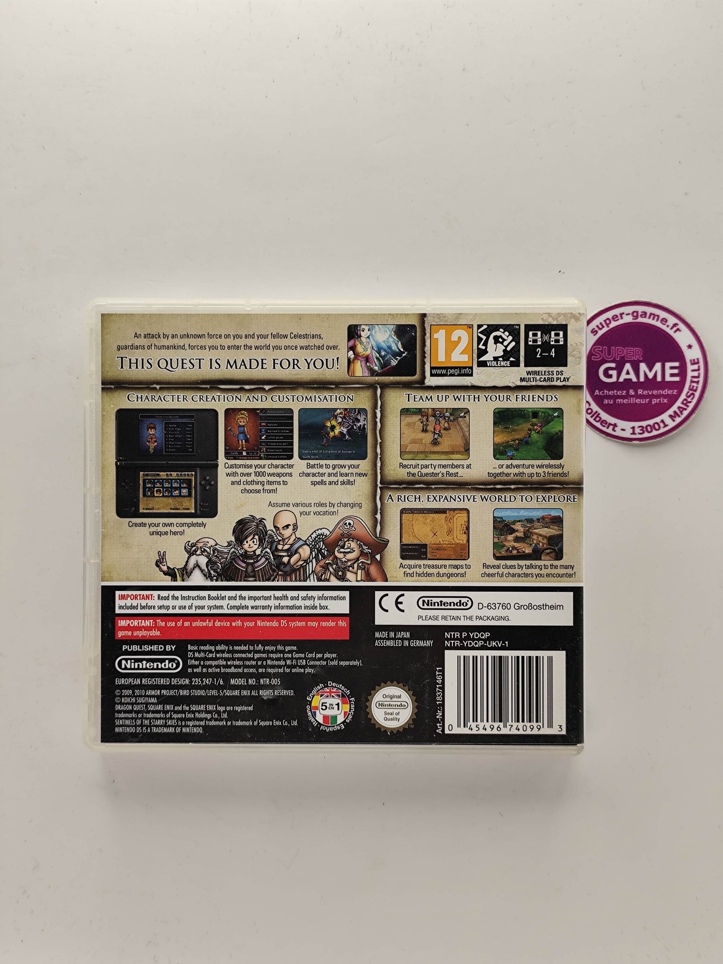 DRAGON QUEST IX SENTINELS OF THE STARRY SKIES - DS