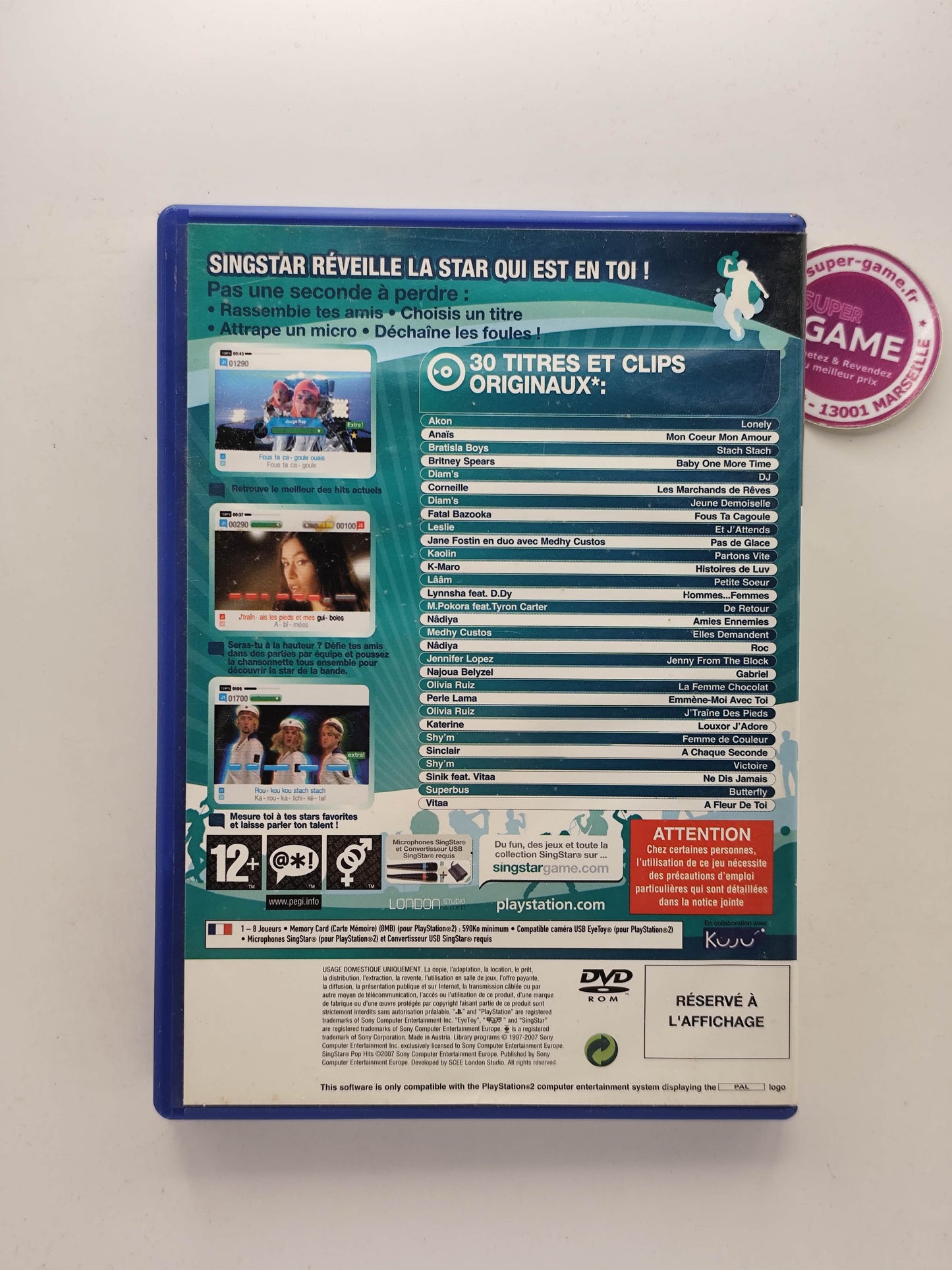 SINGSTAR POP HITS - PS2