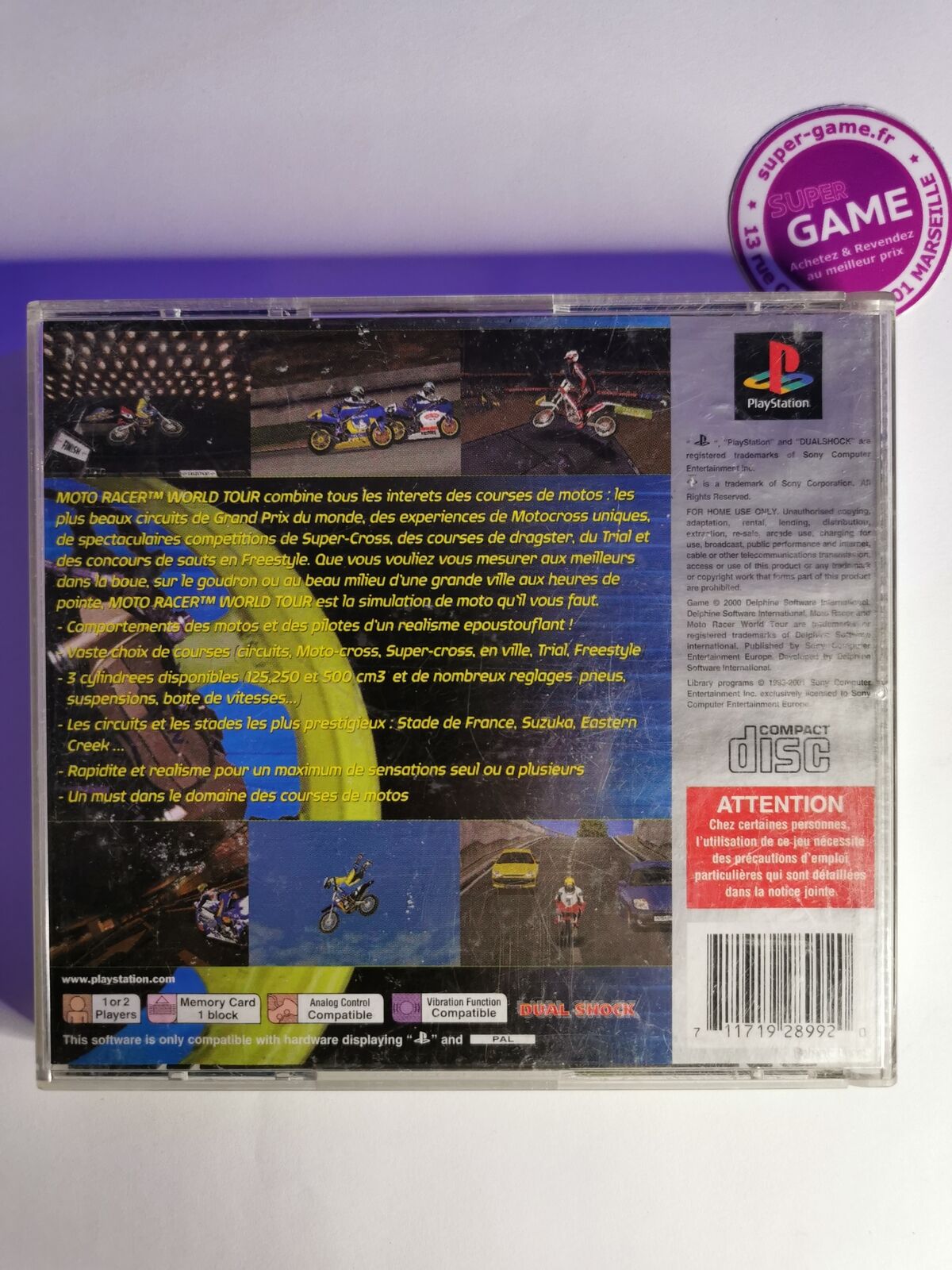MOTO RACER WORLD TOUR - PS1  #602