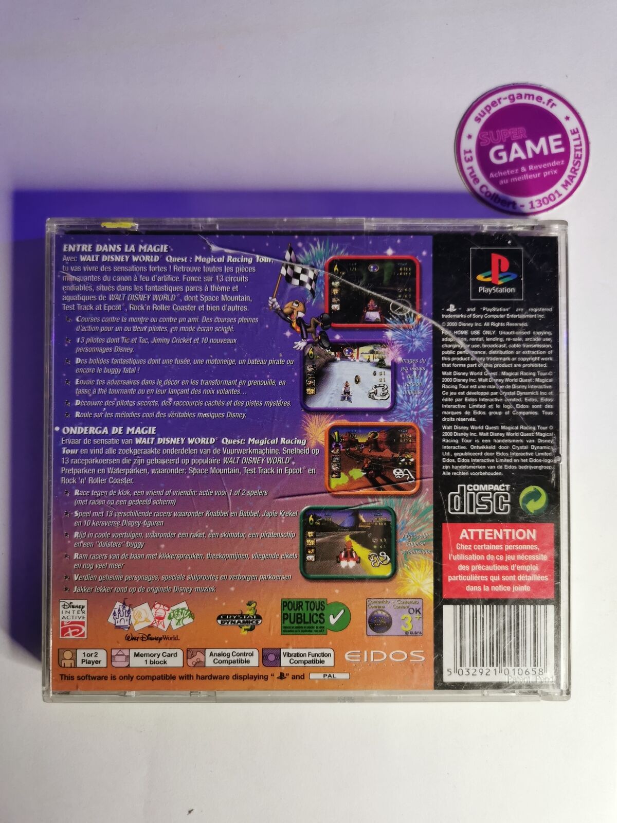 WALT DISNEY WORLD QUEST: MAGICAL RACING TOUR - PS1  #685